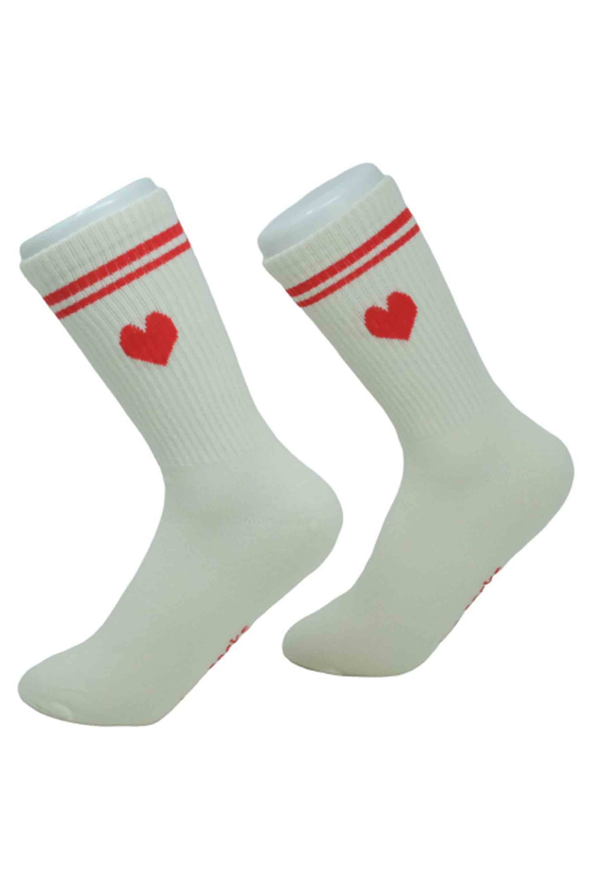 two hearts - white red