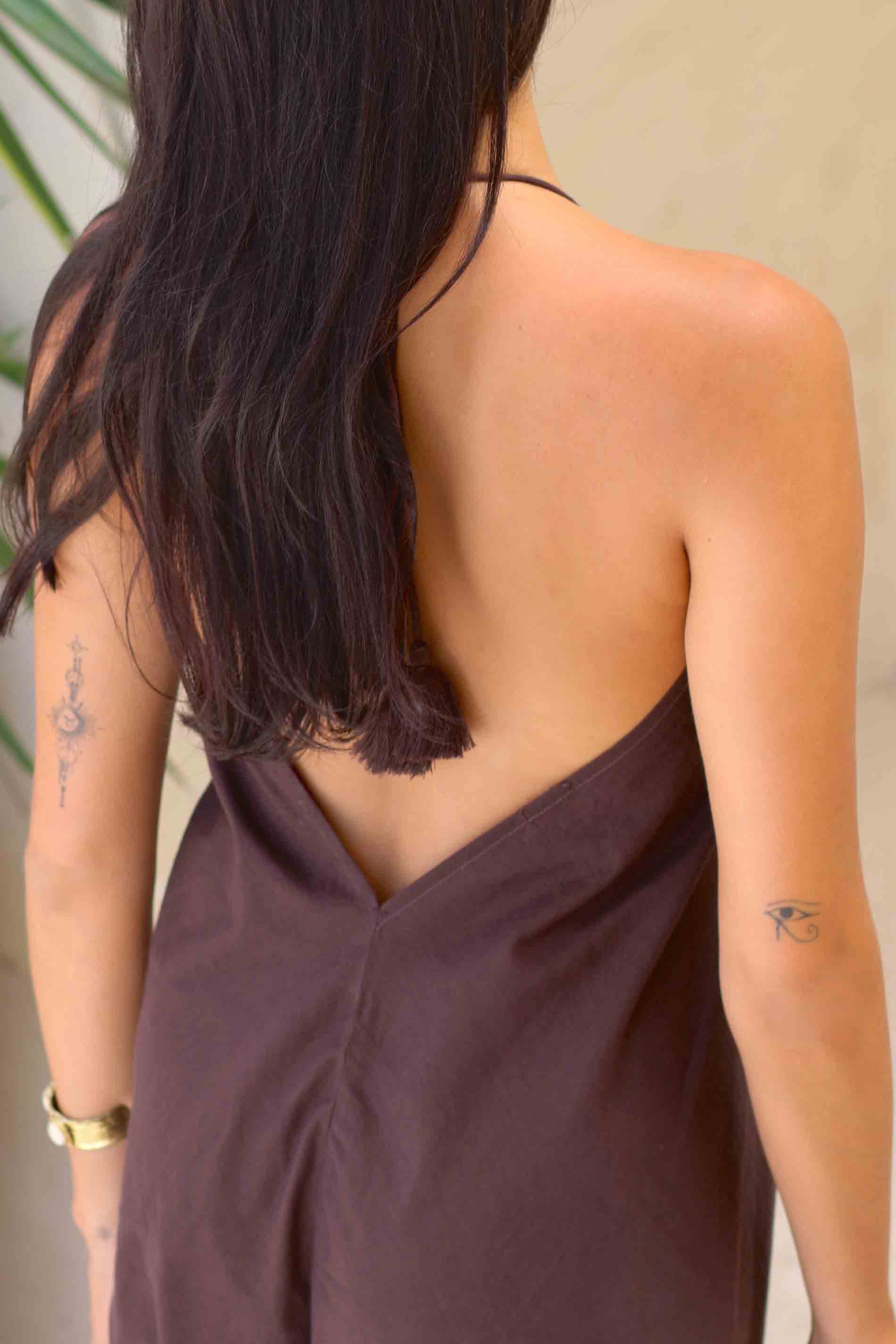 Long Dress Victoria - chocolate