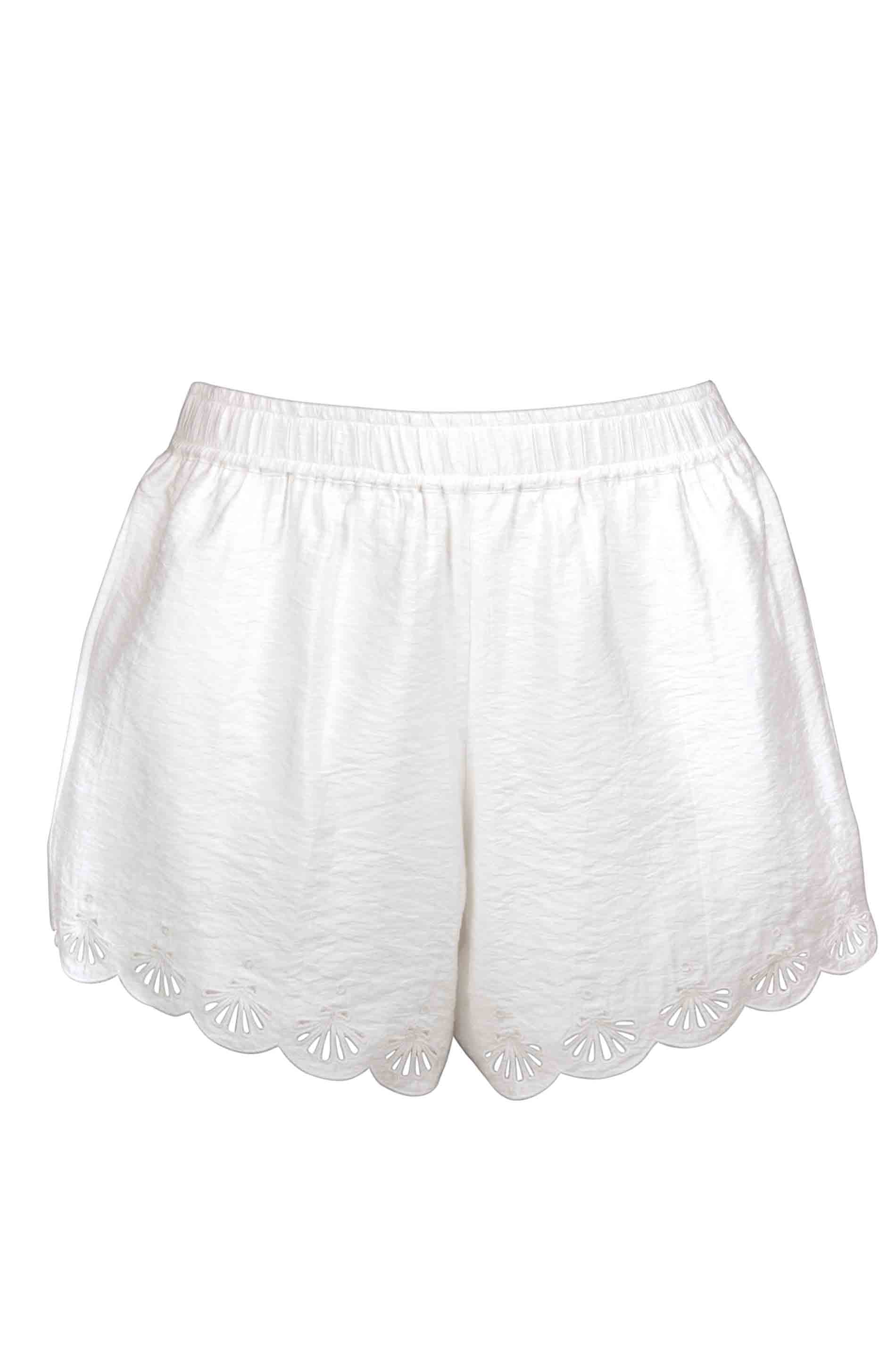SHORTS WITH EMBROIDERY - OFFWHITE / fs