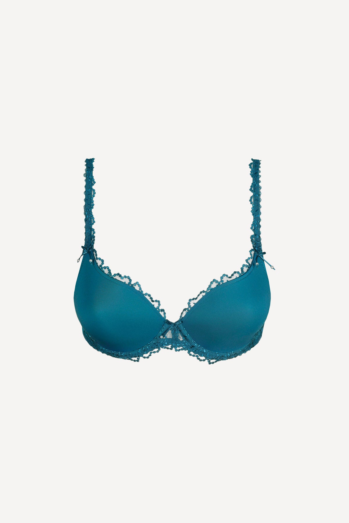 Unterlegter BH Herzform - Peacock