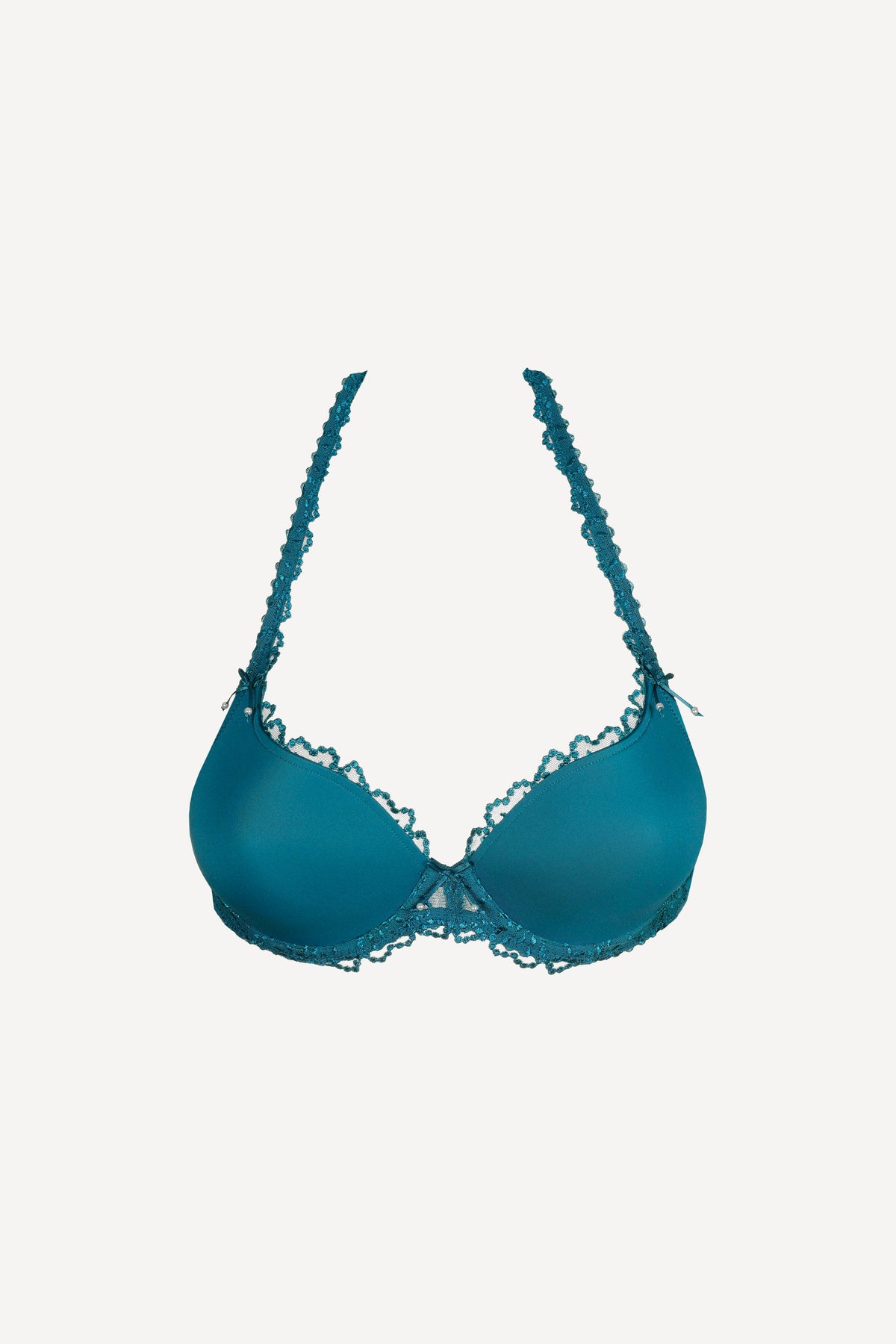 Unterlegter BH Herzform - Peacock