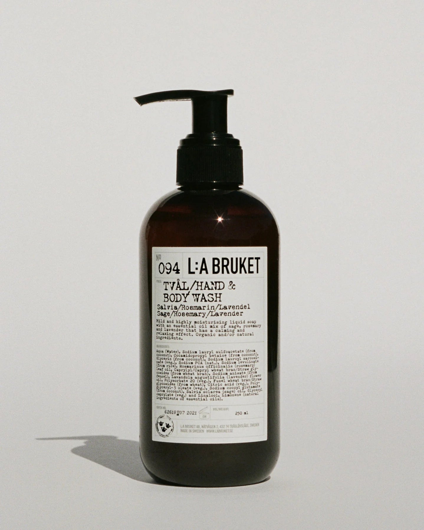 L:a Bruket No. 094 Tval/Hand & Body Wash Salbei/Rosmarin/Lavendel 240ml