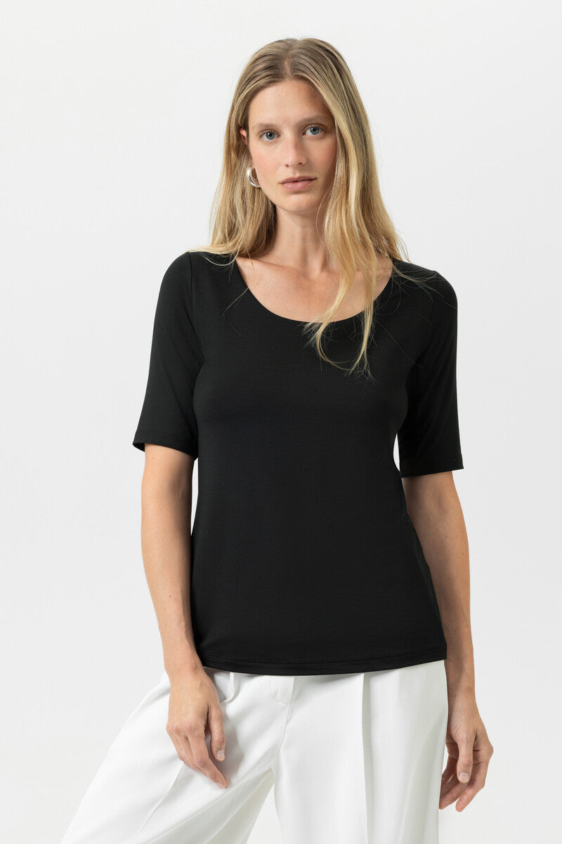 T-Shirt Serie Blazershirt - schwarz