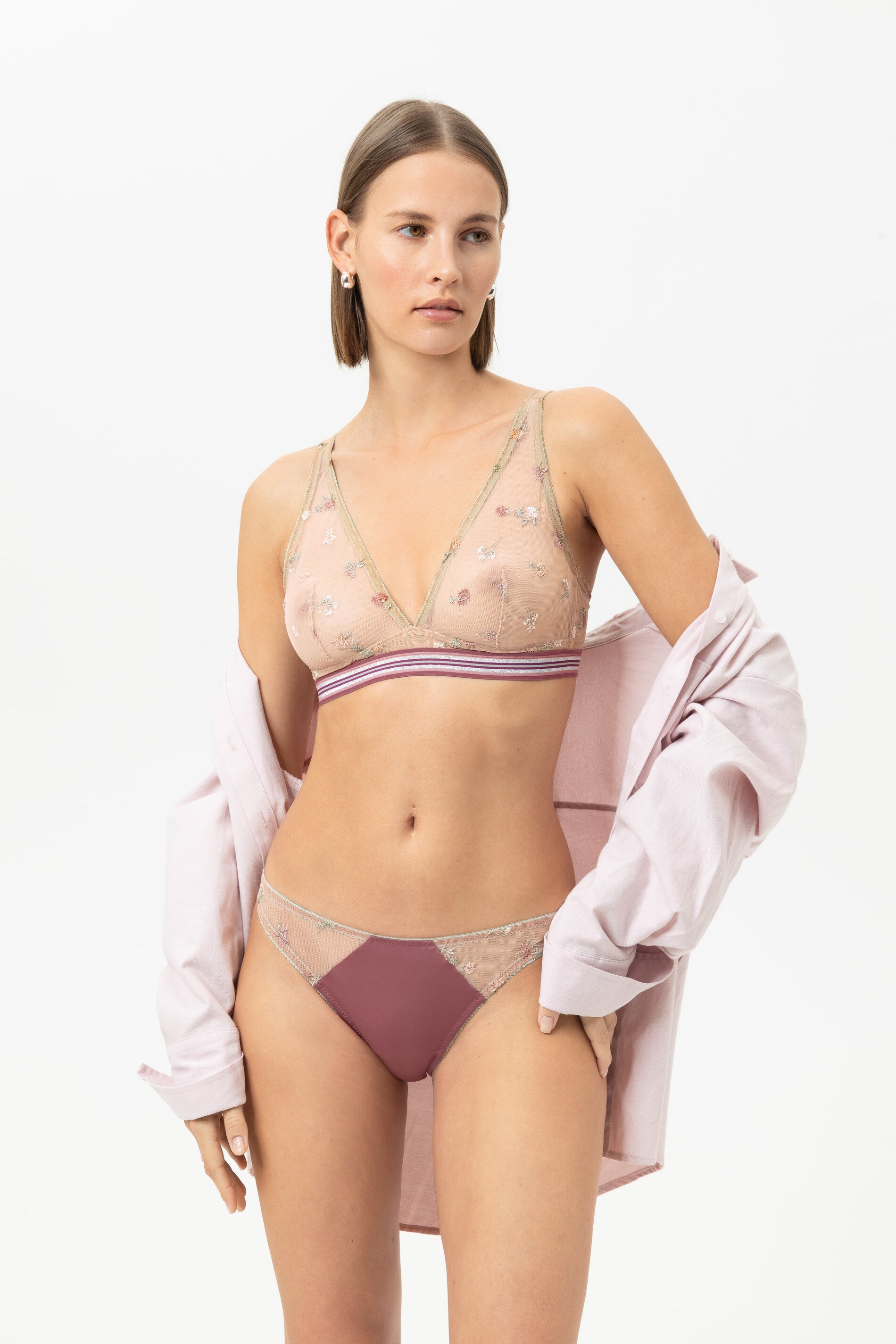 Triangel-BH Serie Poetry Bloom & Memory Farbe Java