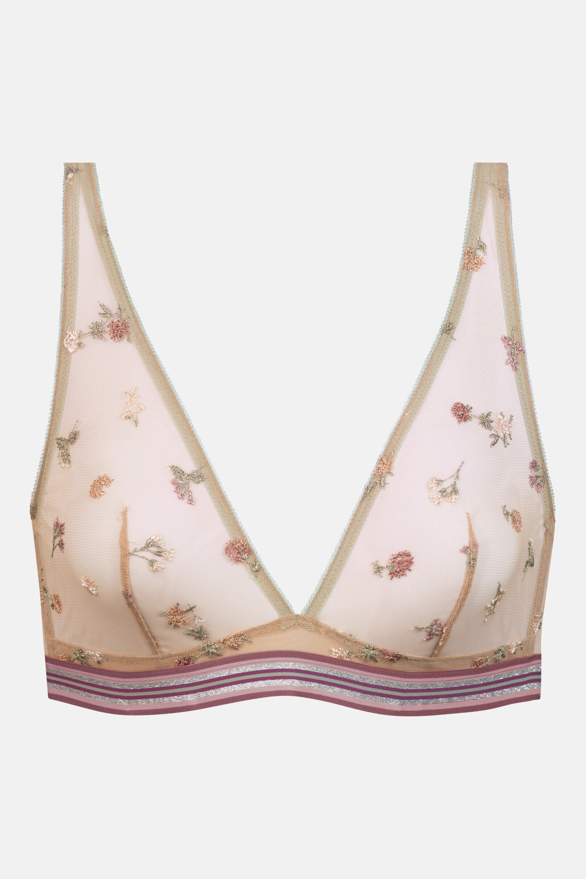 Triangel-BH Serie Poetry Bloom & Memory Farbe Java