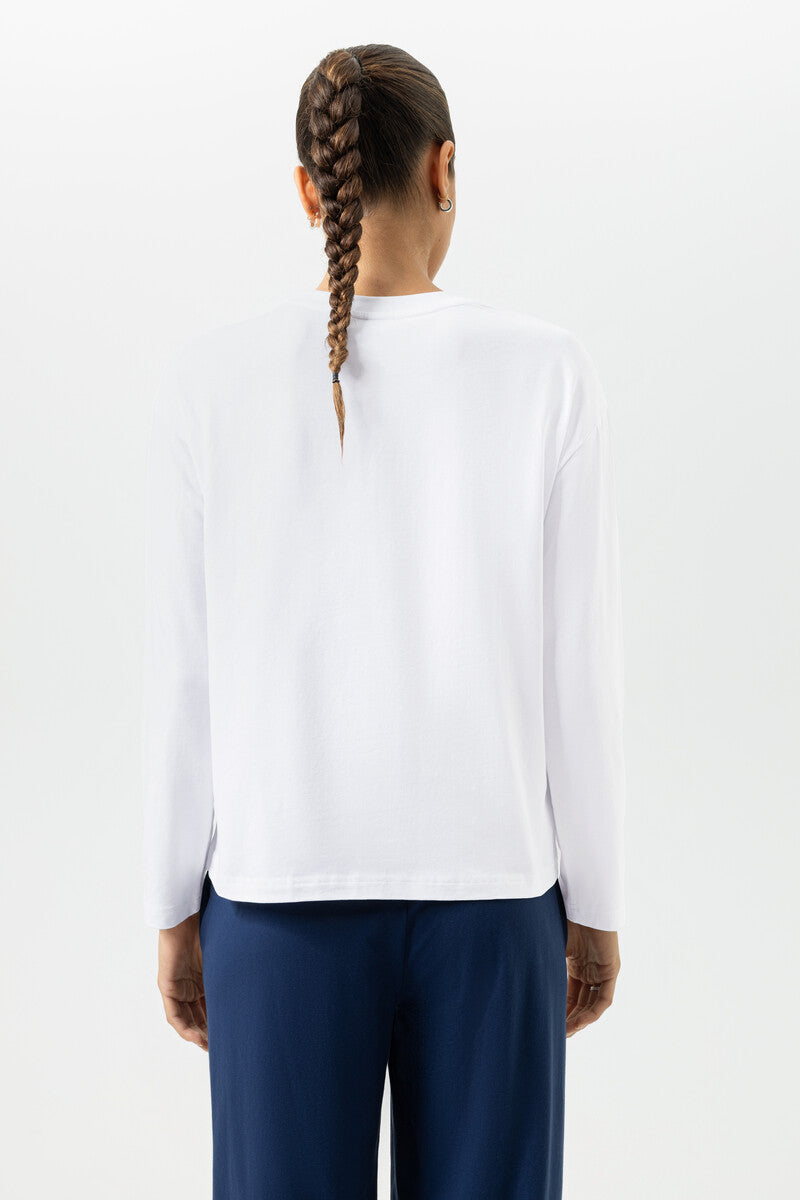 T-Shirt langarm - weiss