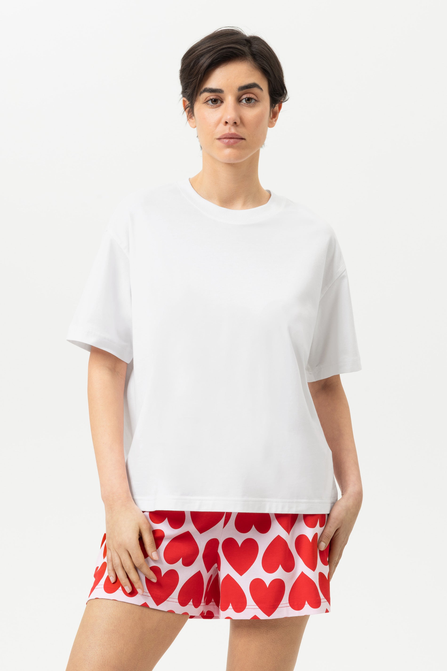 T-Shirt Serie Solid Love Farbe Weiss