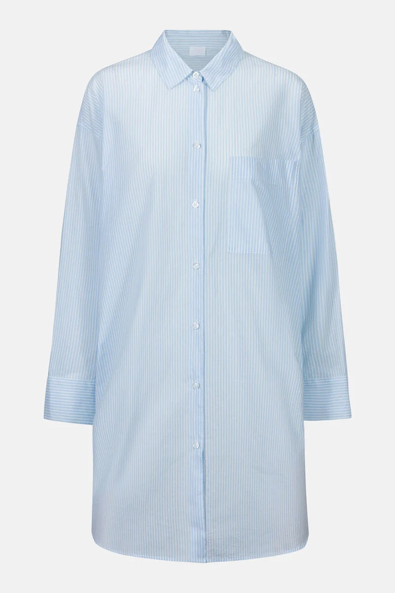 Nachthemd langarm - powder blue
