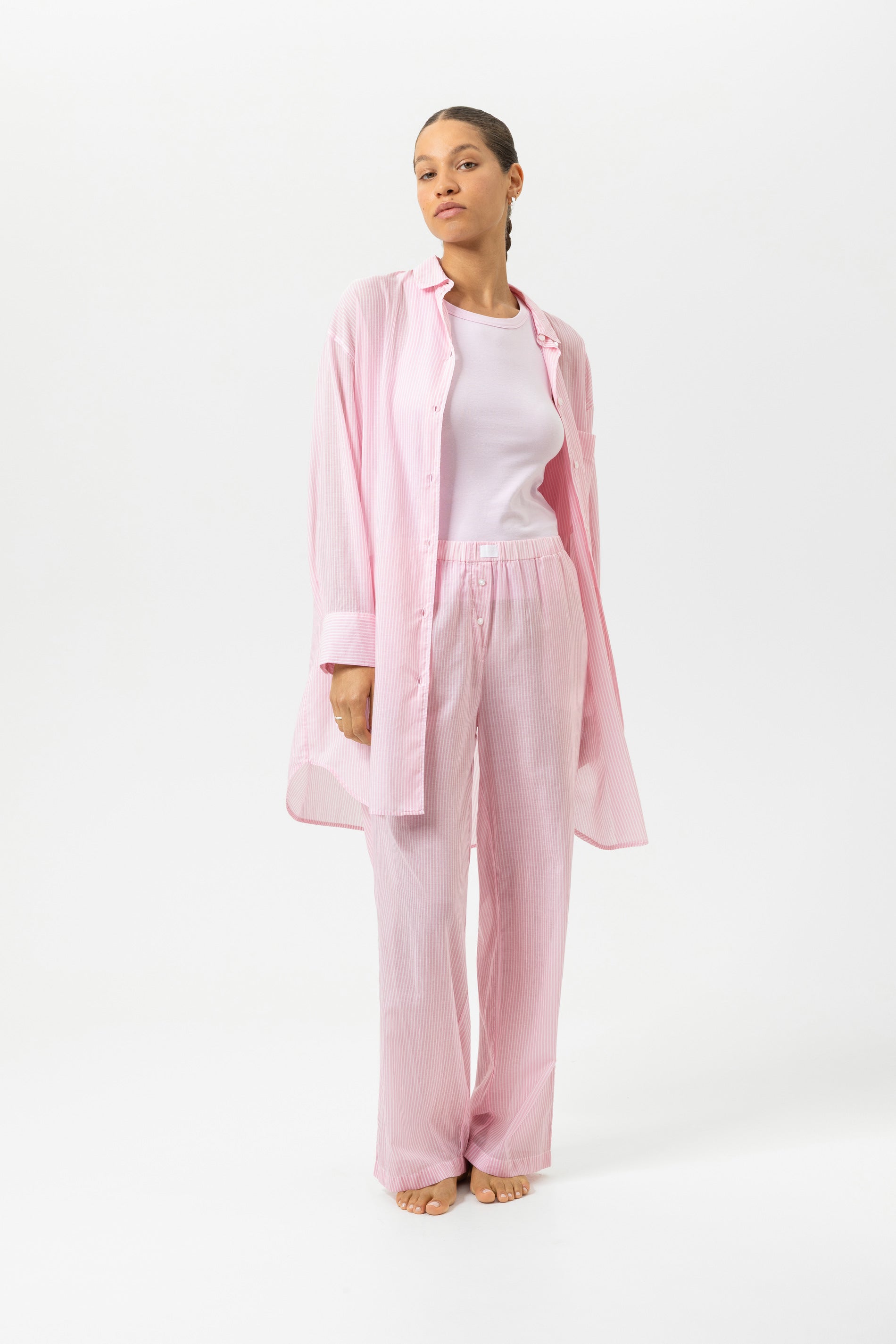 Nachthemd langarm - soft pink