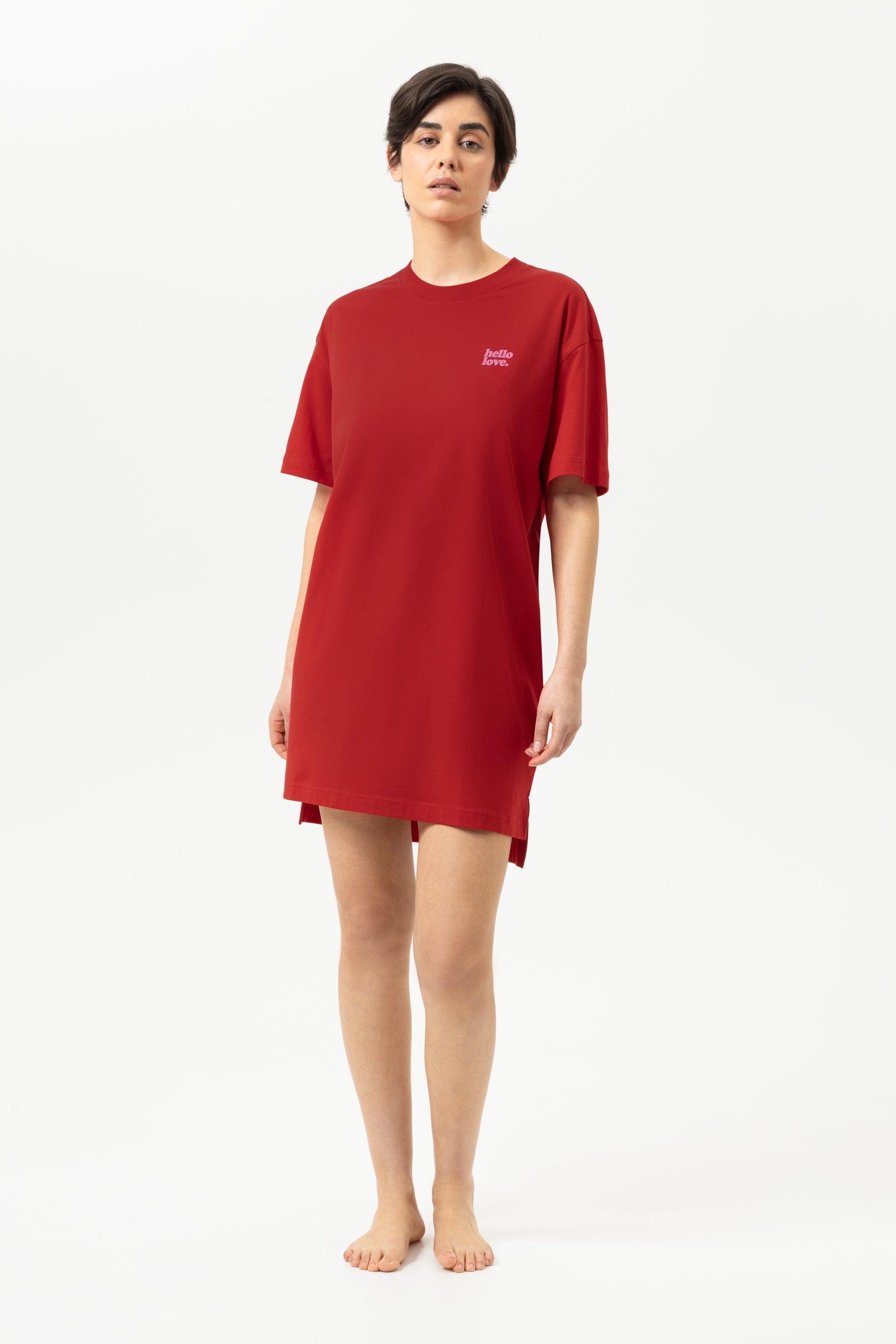 Bigshirt Serie Solid Love Farbe Red Carpet