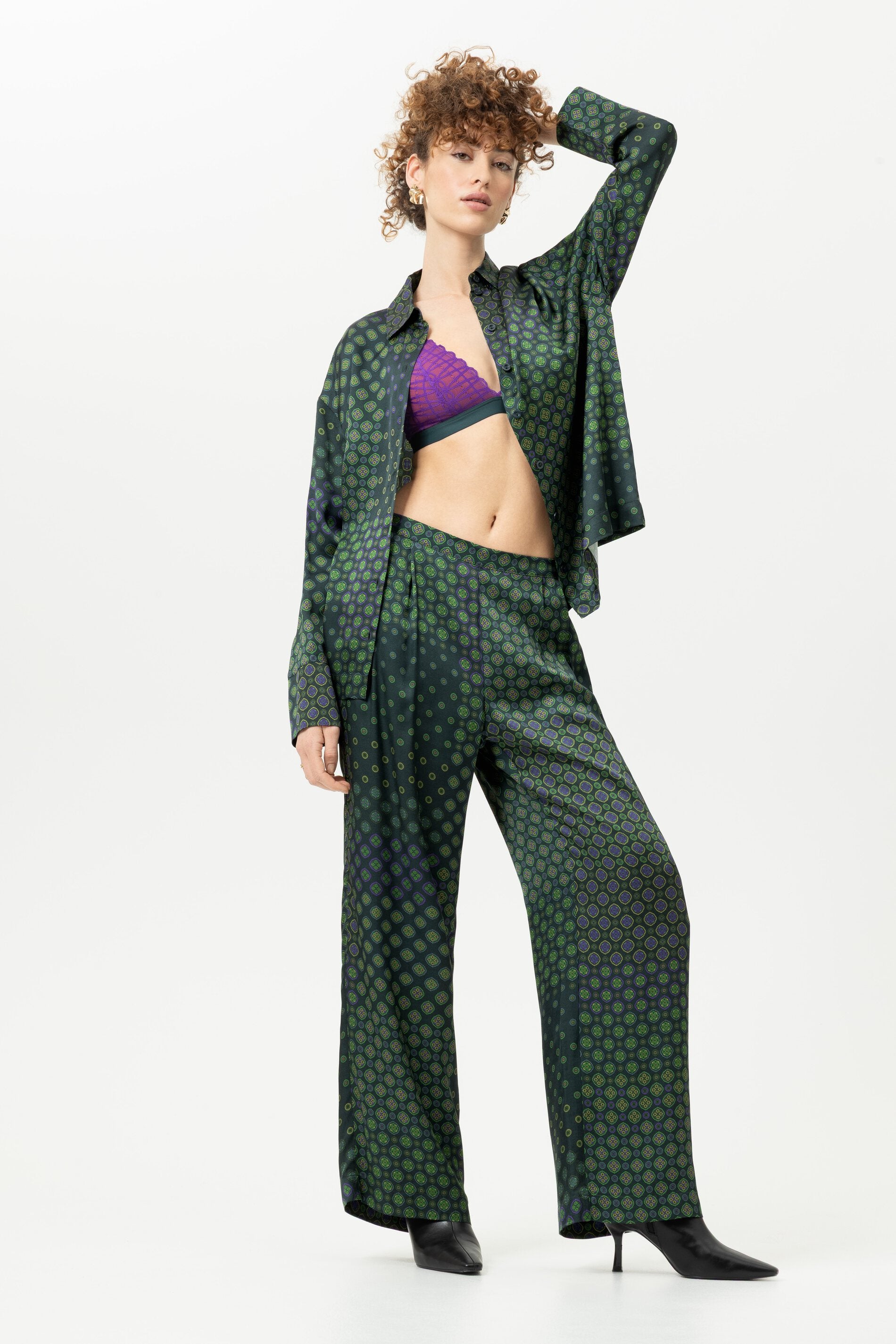 Anzug lang Serie Greenline Tie Farbe Mystic Jade