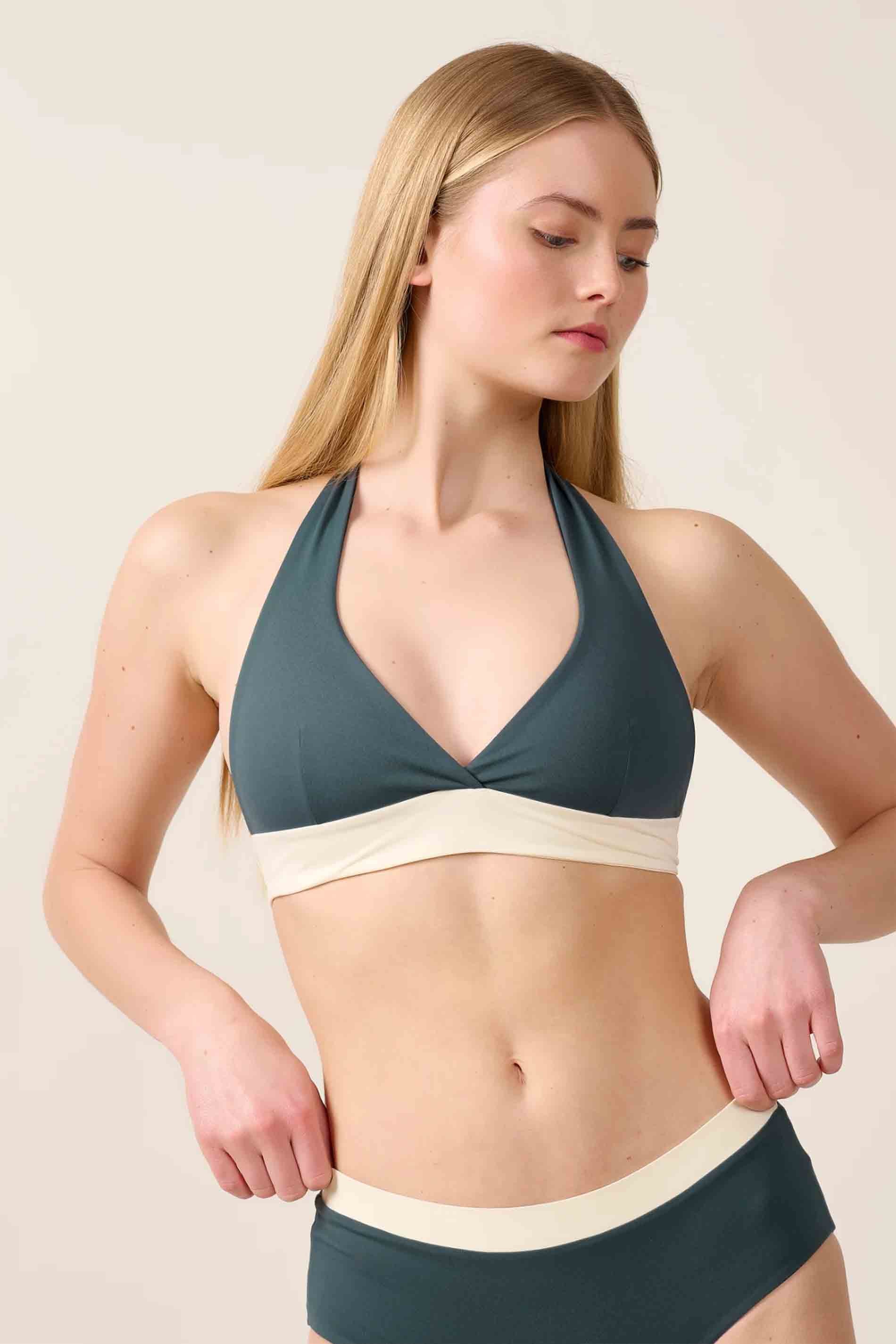 NECKHOLDER TOP - black-grey-white / detail02