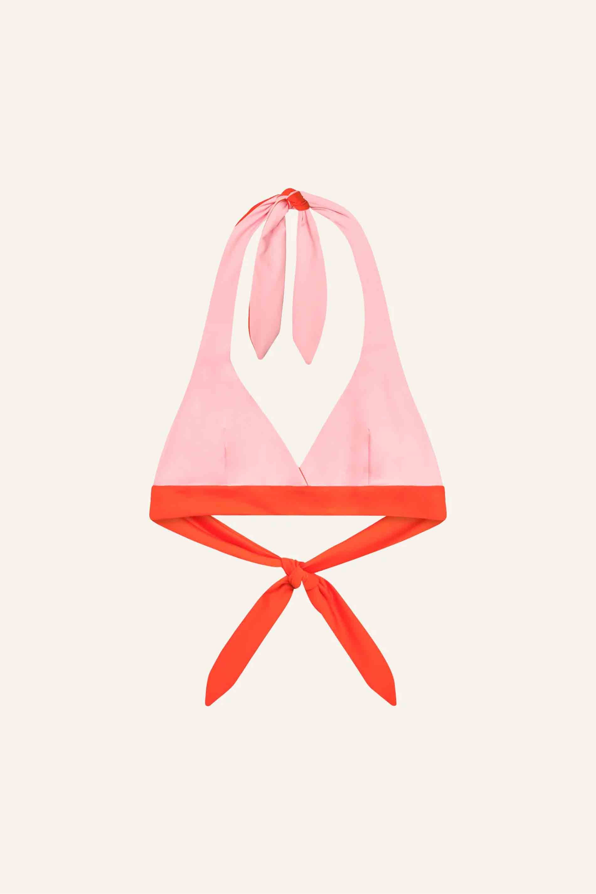 Neckholder Top - poppy macaron / fs