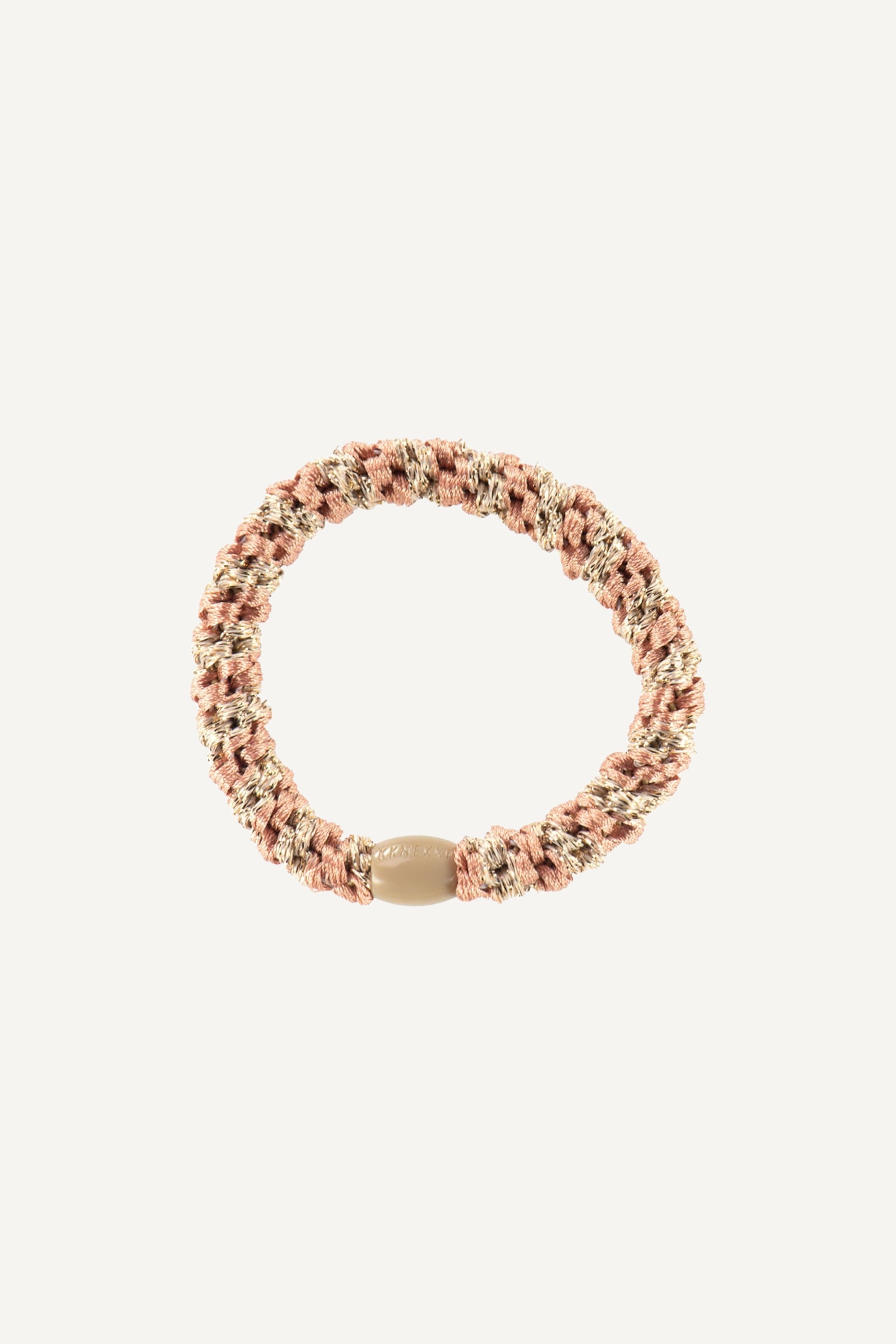 Peach Coral-Beige glitter stripe - Mixed colors