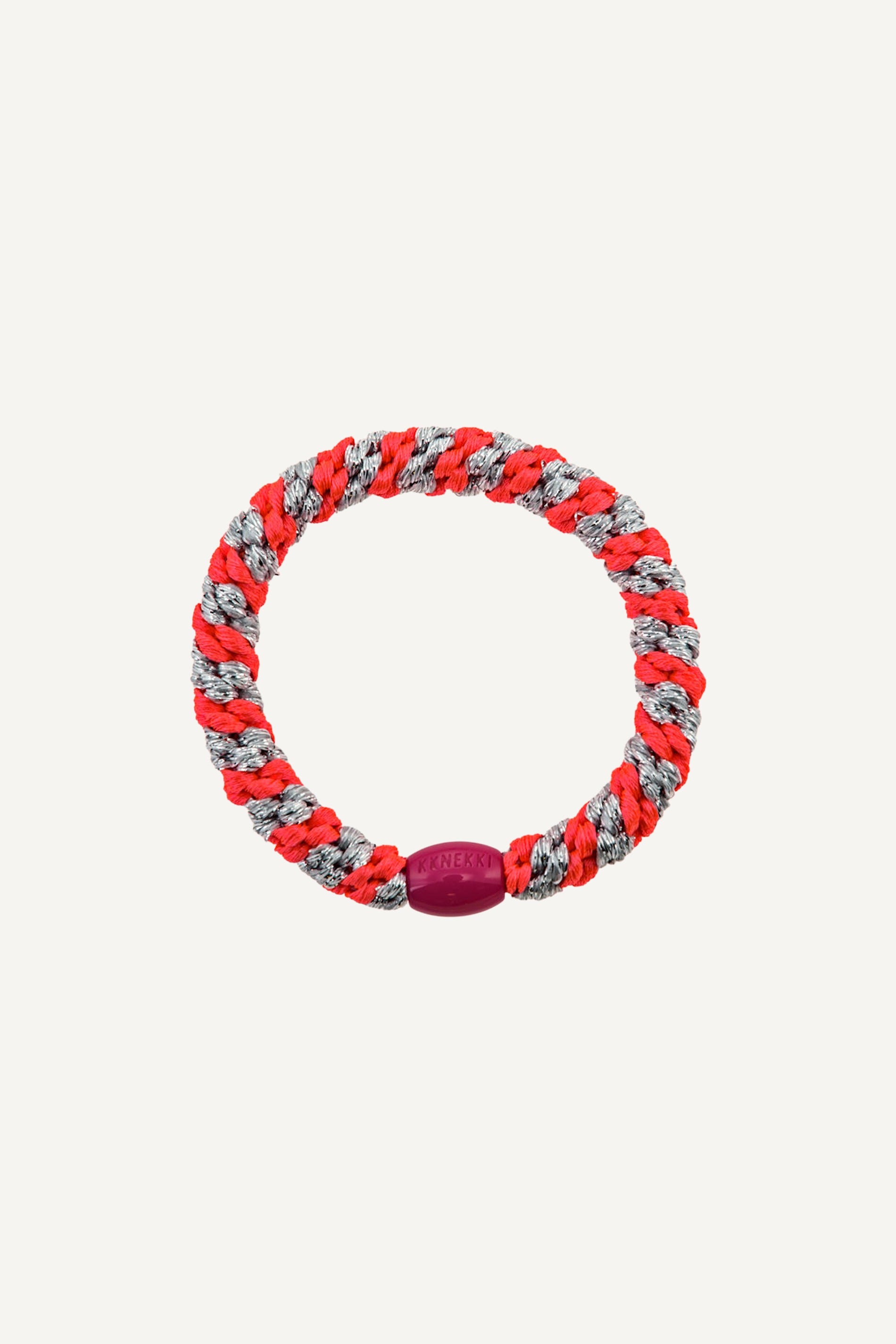 Pink neon silver glitter Stripe - Two colored stripe