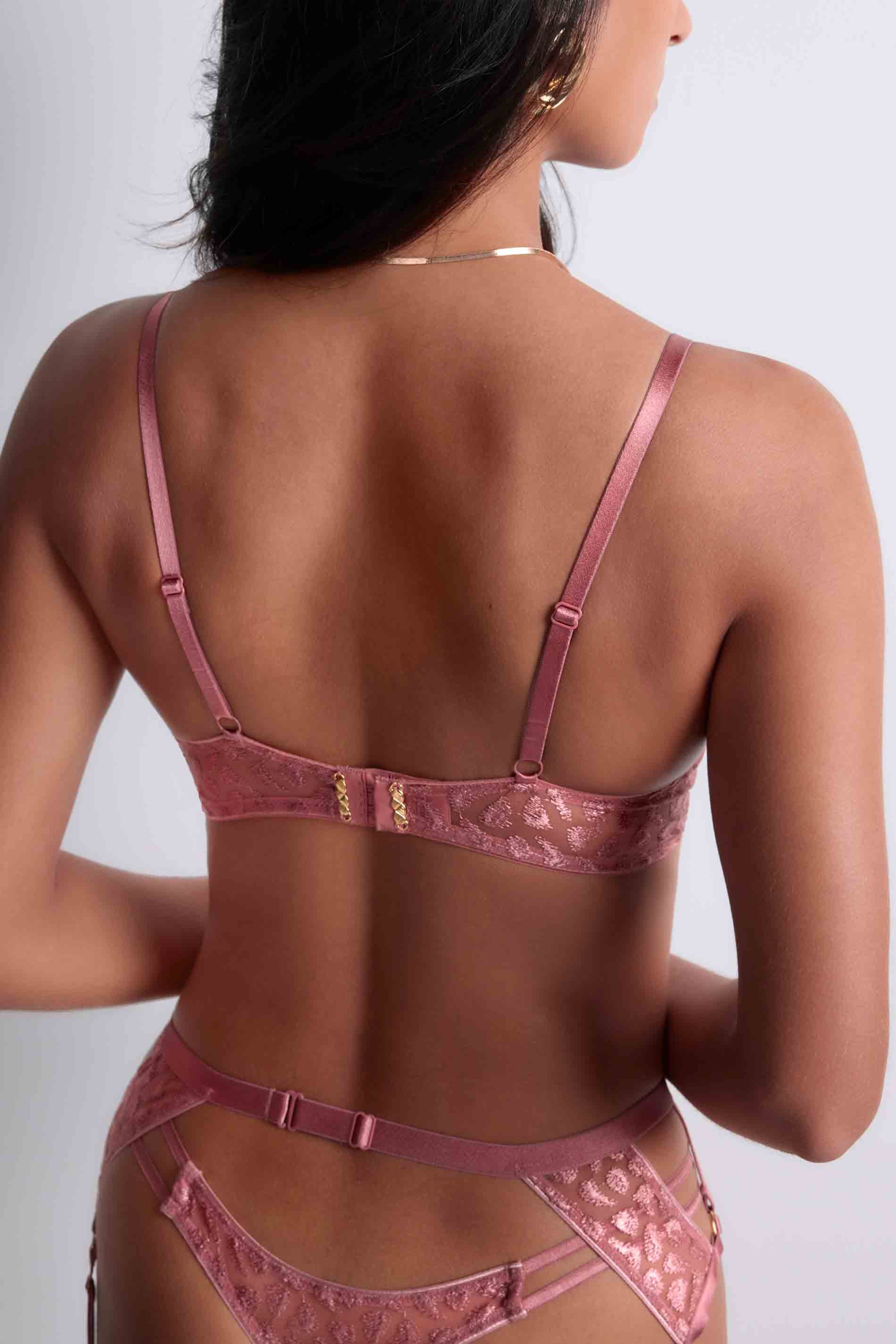 UNDERWIRED TRIANGLE BRA - WARM PINK / detail02