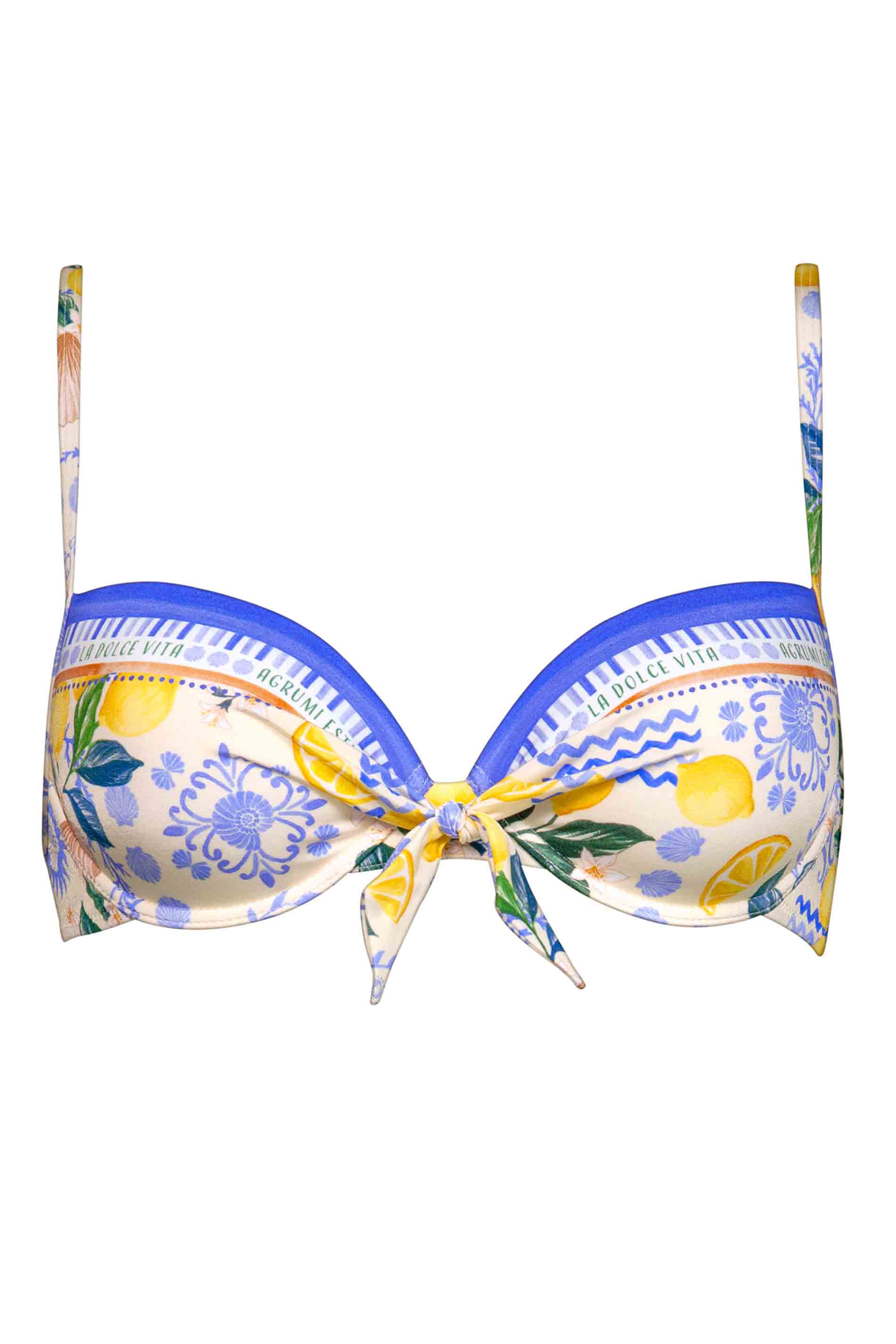 BIKINI TOP - LEMON TILE