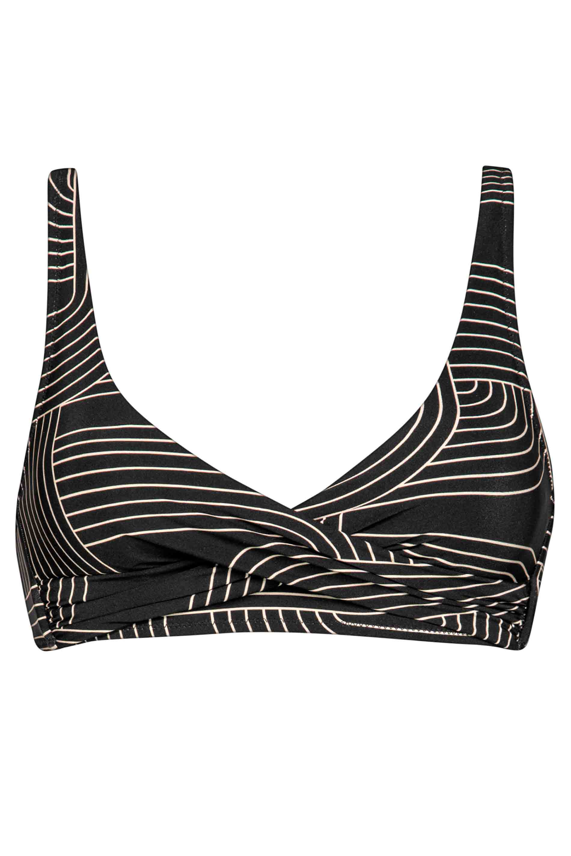 BIKINI TOP - BLACK-TOFU
