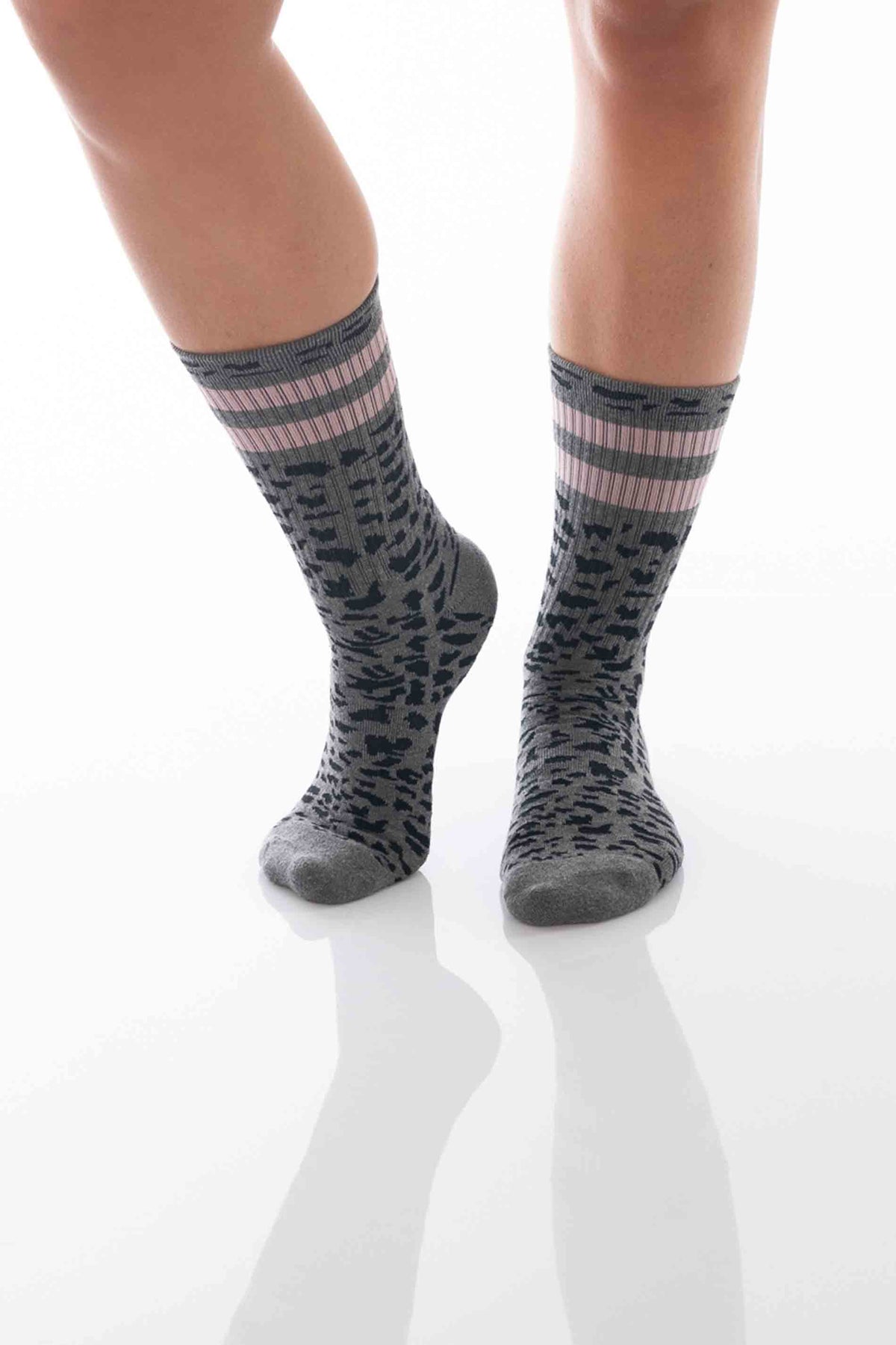 Amanda - grey/rosa von Daily Socks