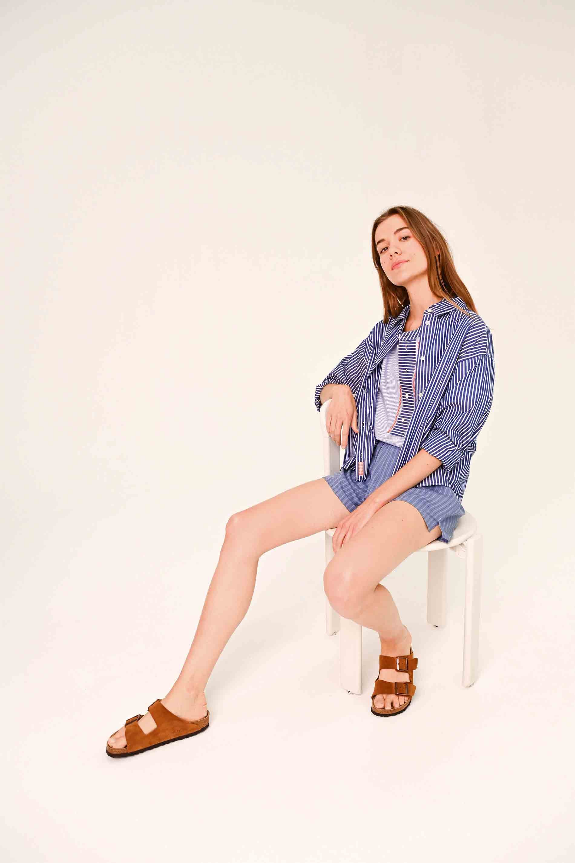 CHEMISE - BLEU / detail01