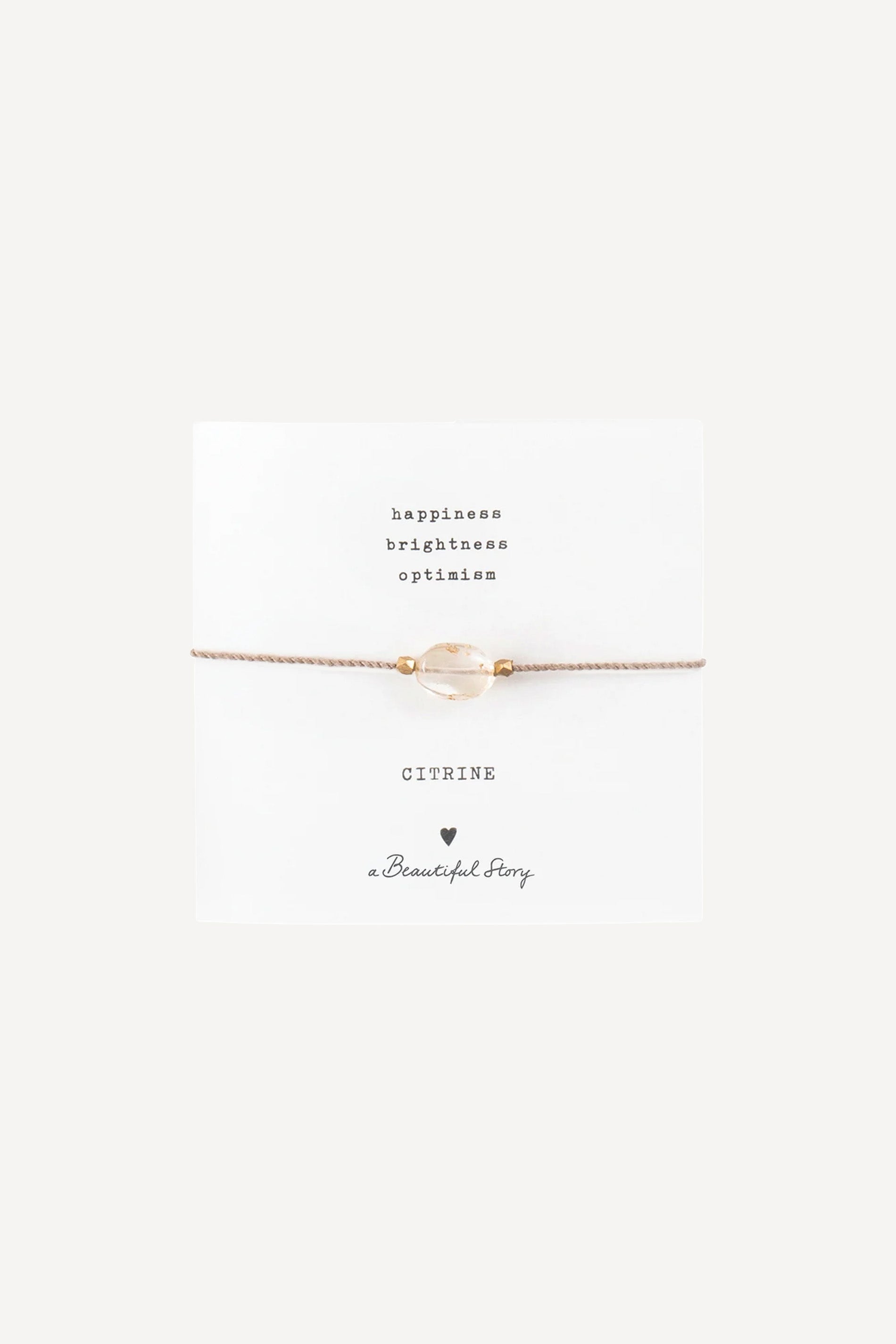 Gemstone card - citrine