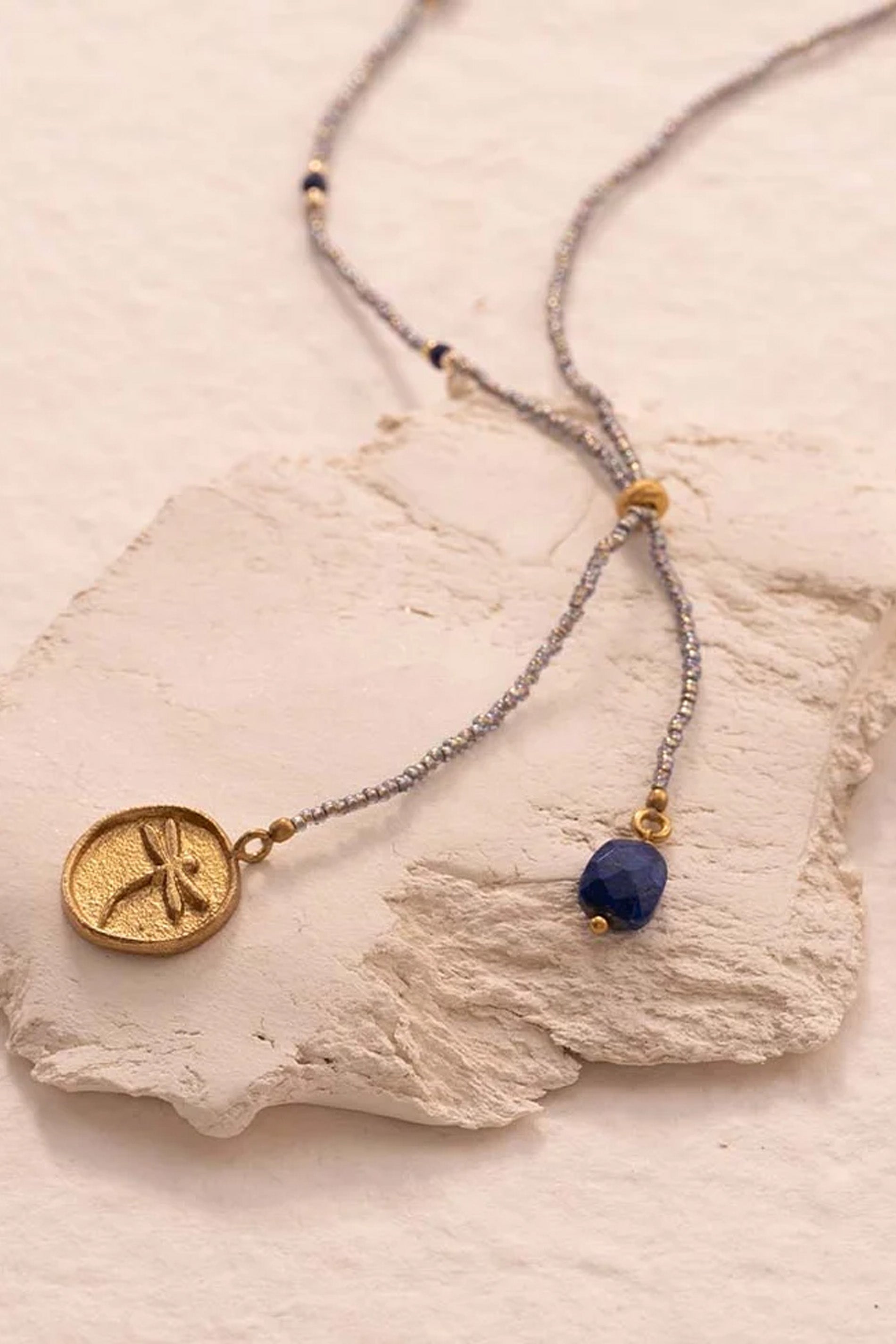Purpose Lapis Lazuli Necklace GC - gold