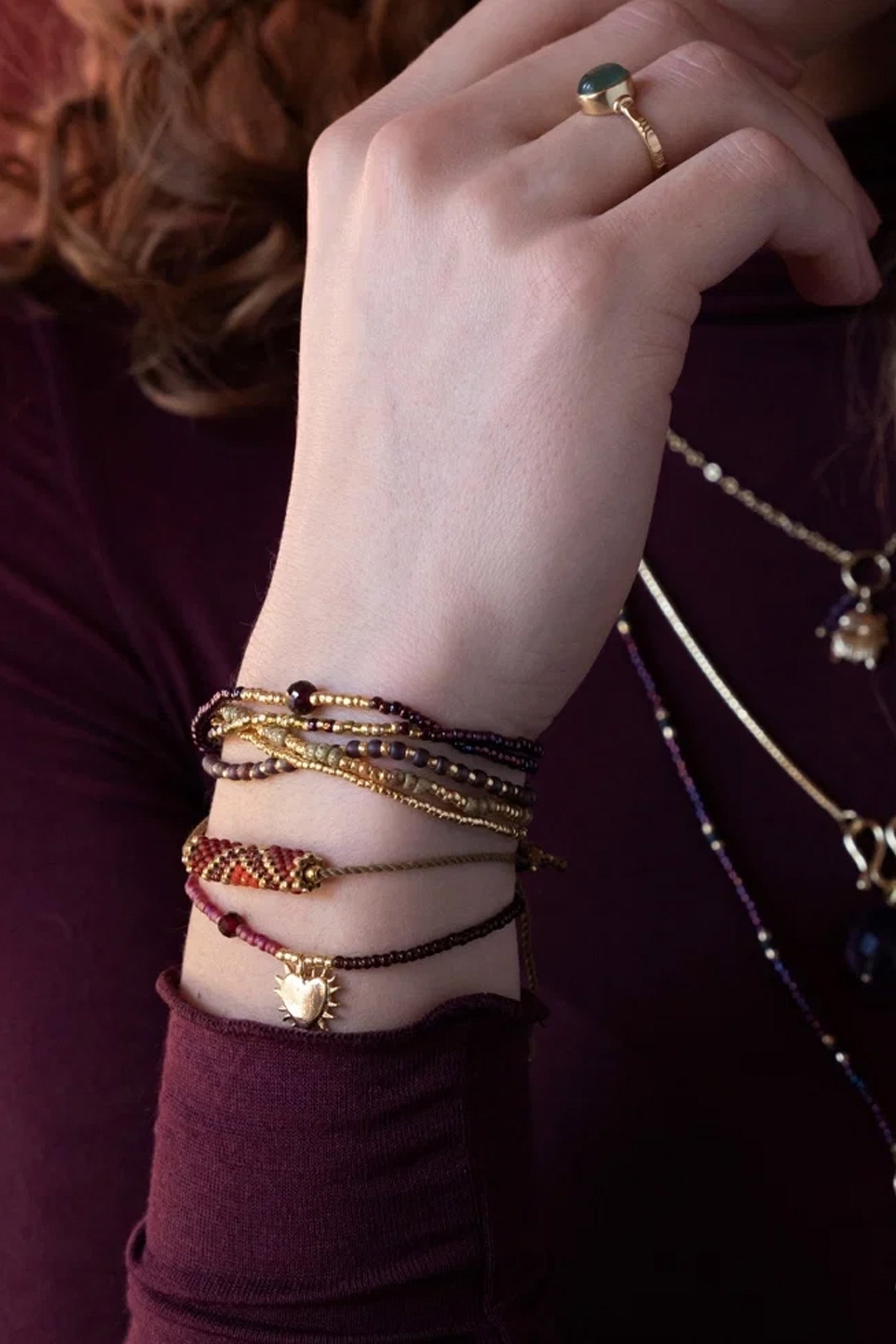 Hoping Garnet Bracelet - garnet
