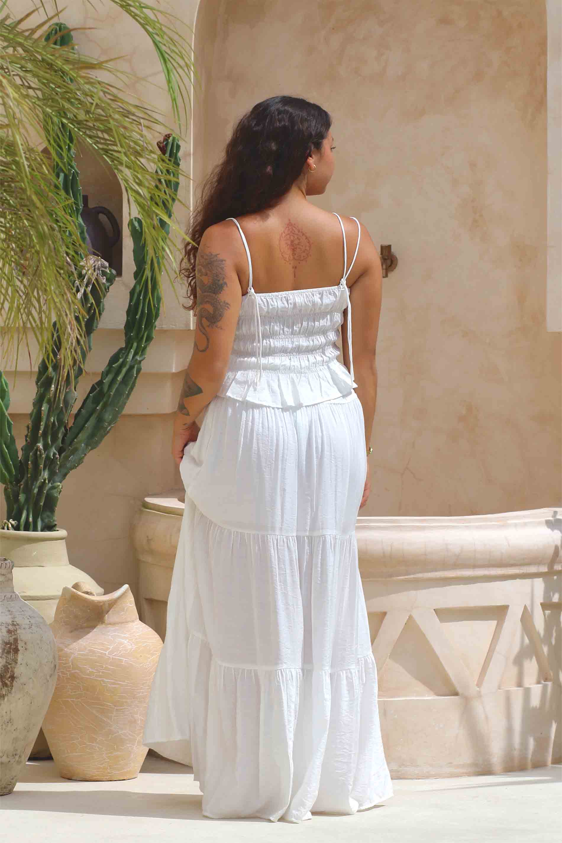Skirt Camelia - white