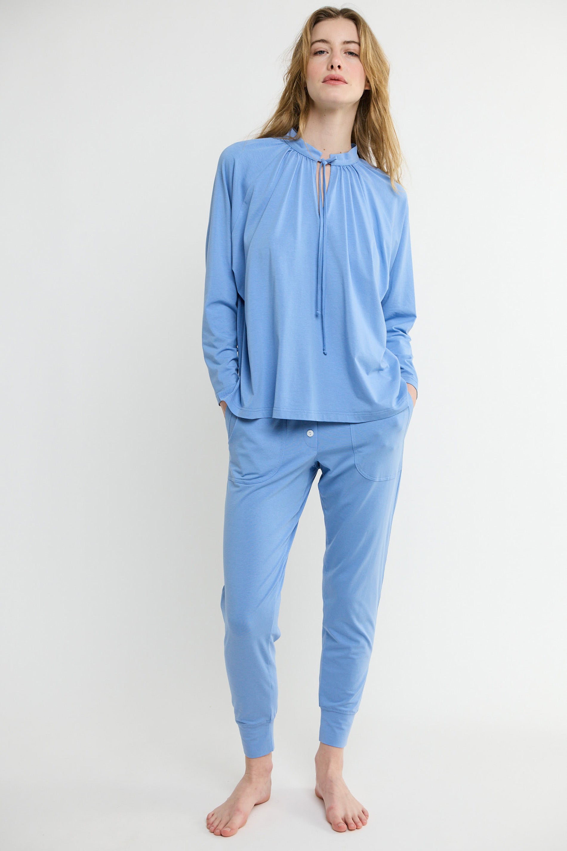 Hose knit - hellblau