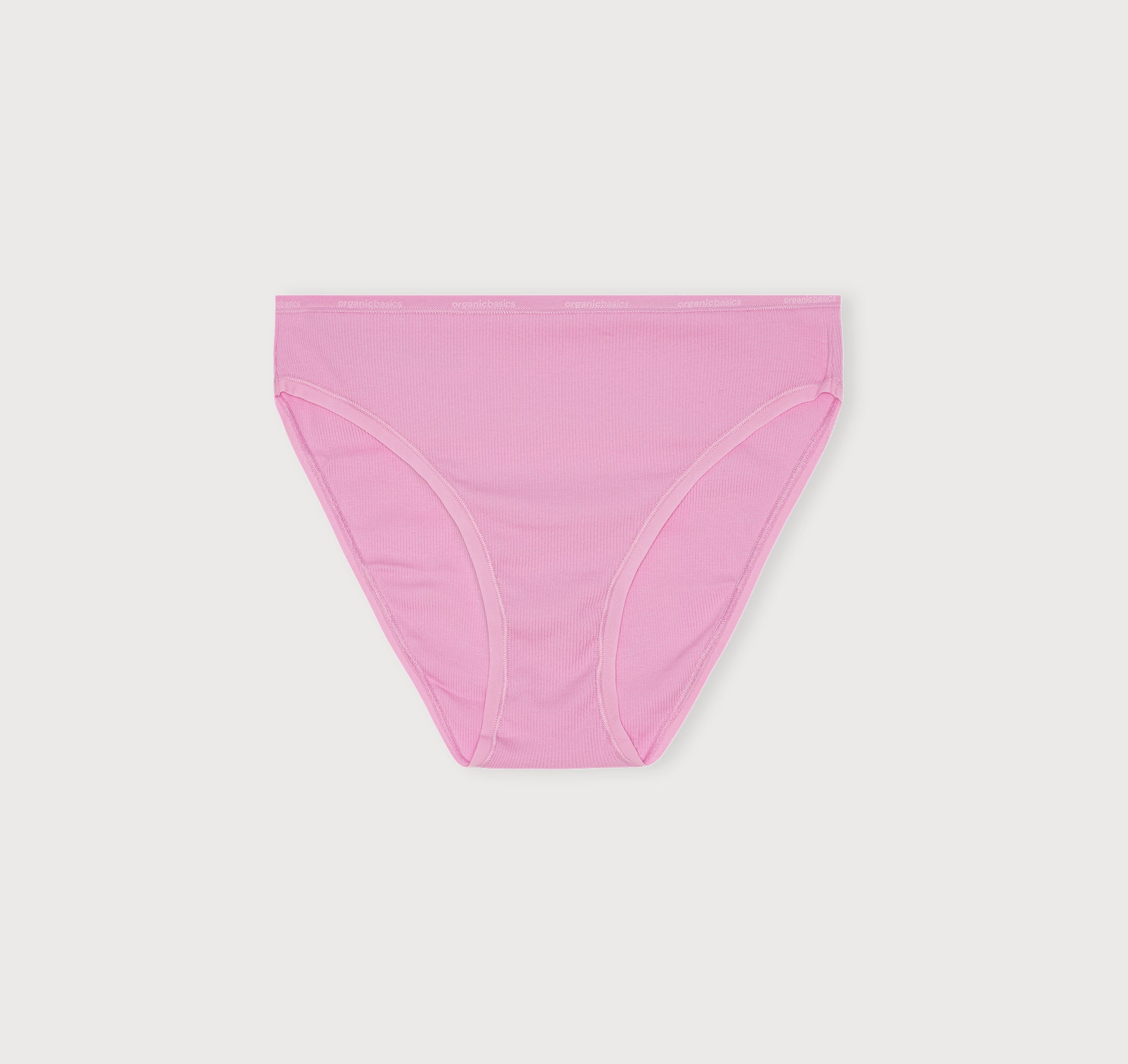 Core rib high-leg briefs - petal pink