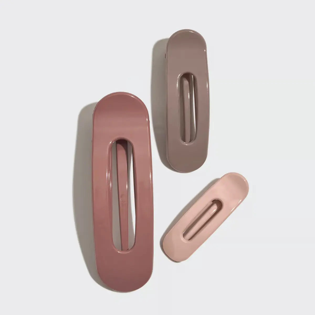 Flat Lay Claw Clips Set Ultra Glossy Terracotta