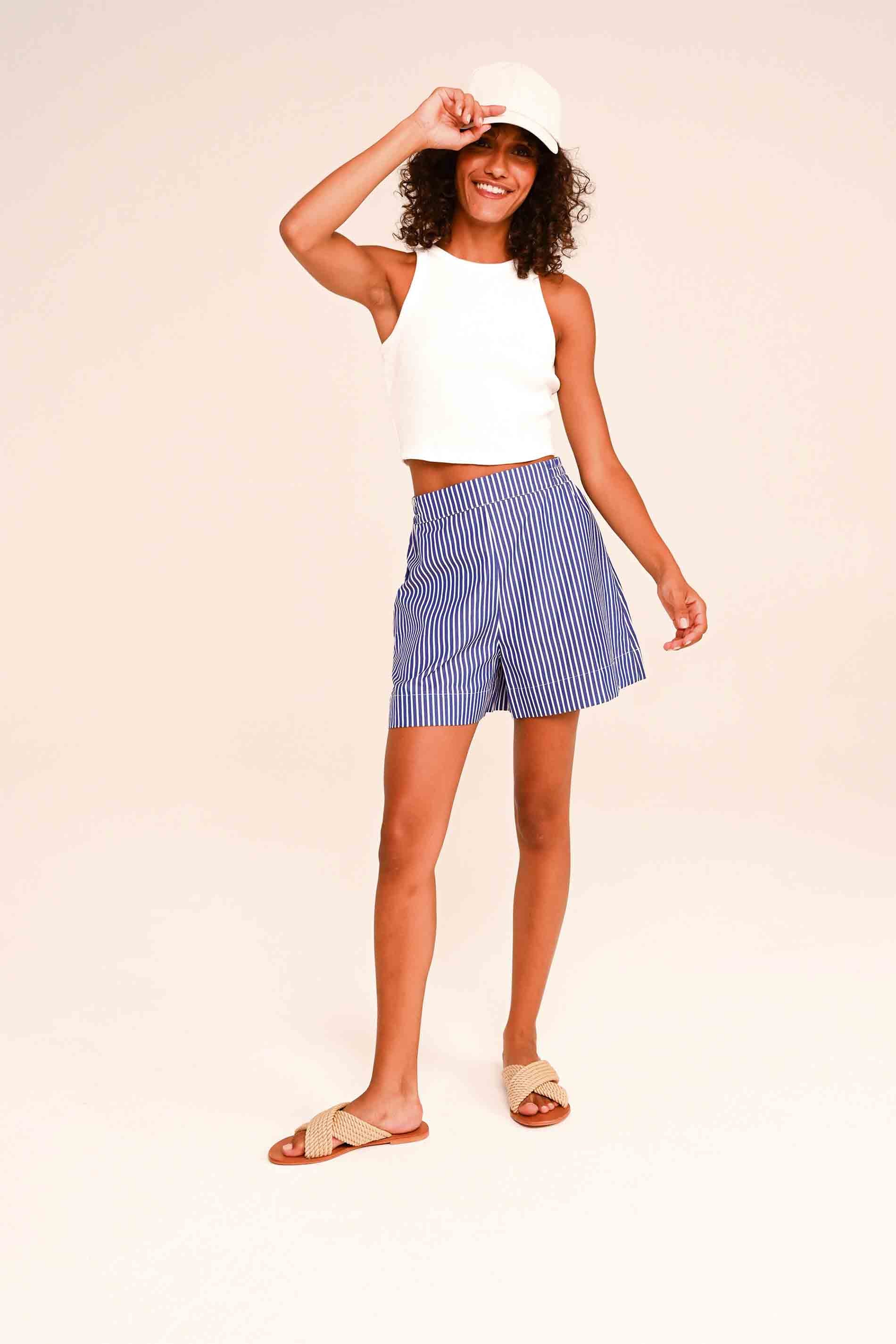 SHORT BRODE - BLEU / front