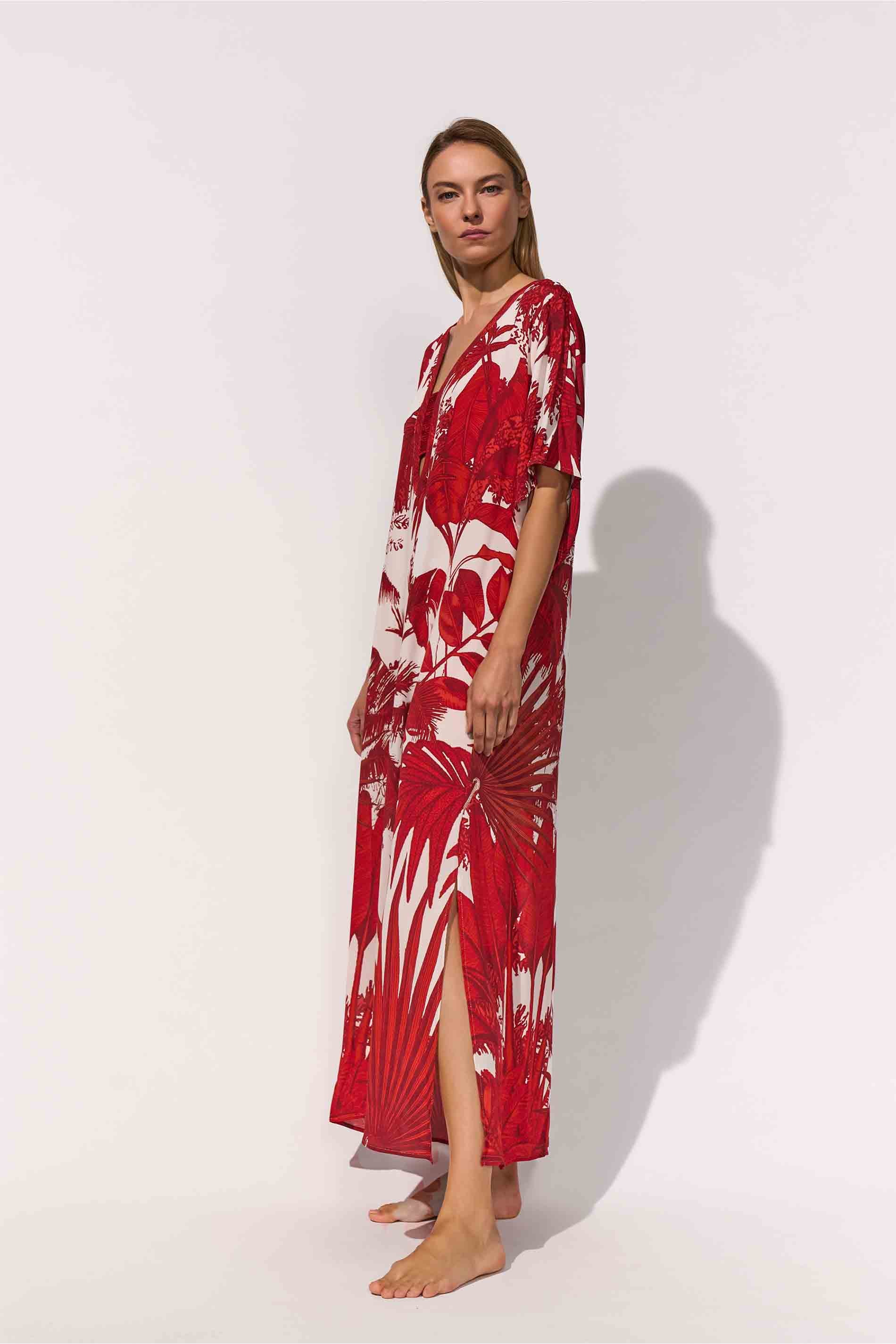 CAFTAN - CREME ROUGE / detail01