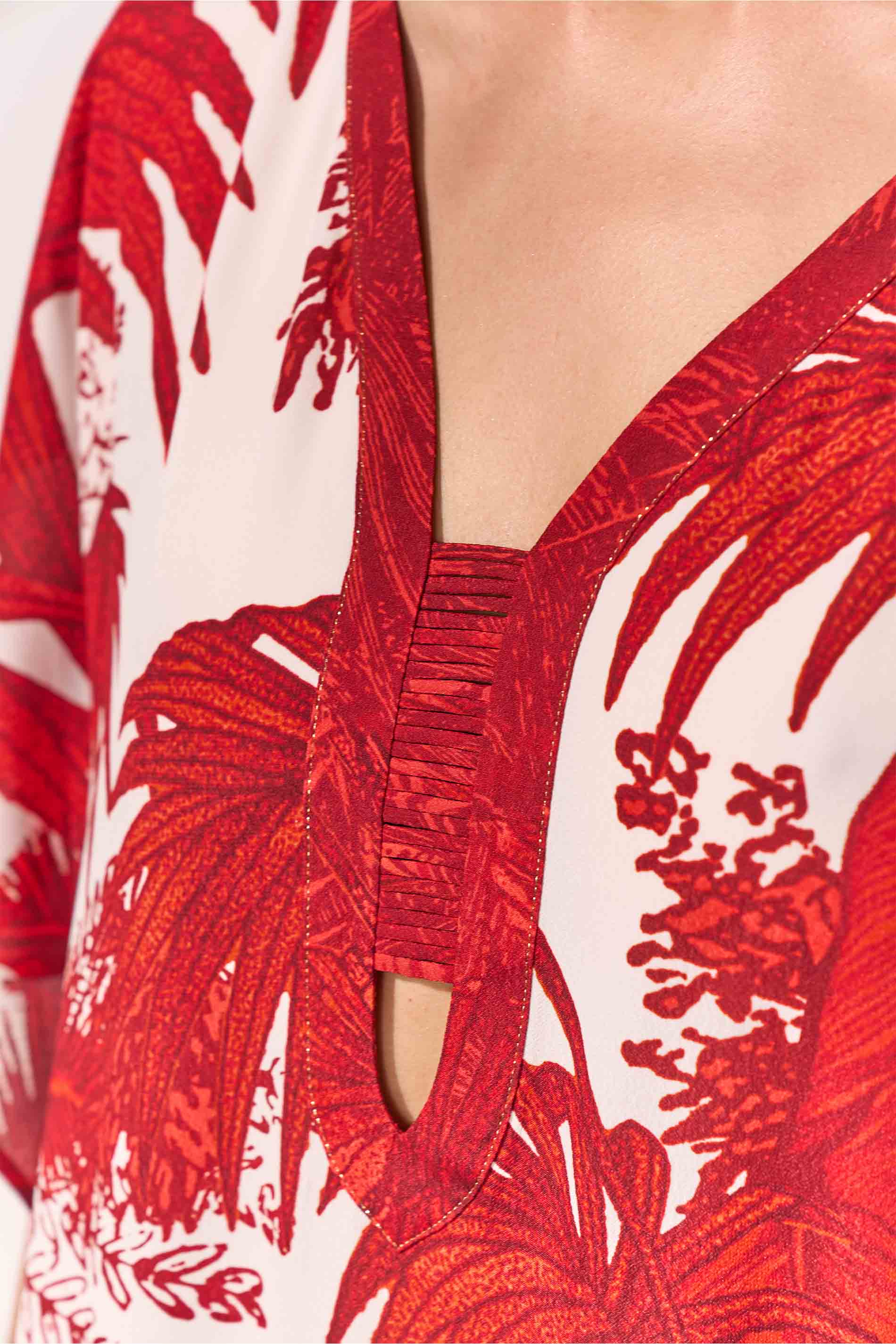 CAFTAN - CREME ROUGE / detail02
