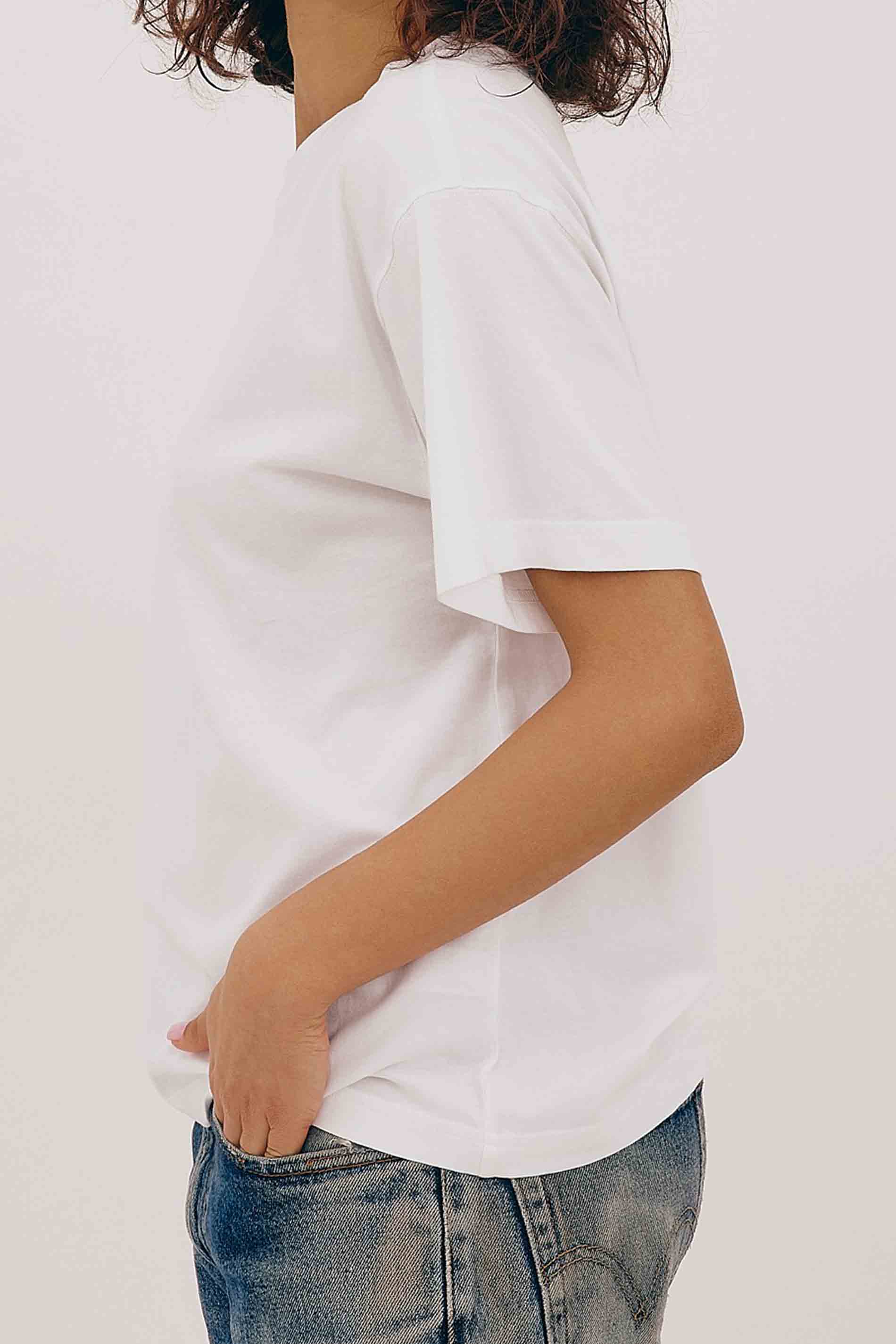 True Boxy Tee - White / detail01
