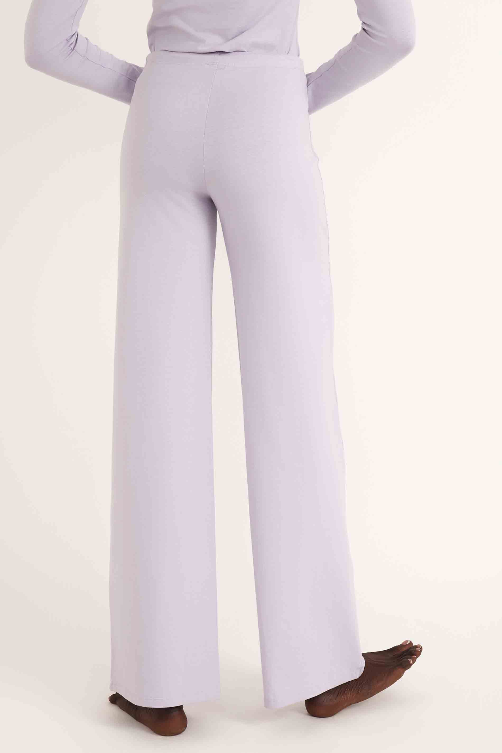 Everyday Straight Leg Pants - Soft Lilac / back