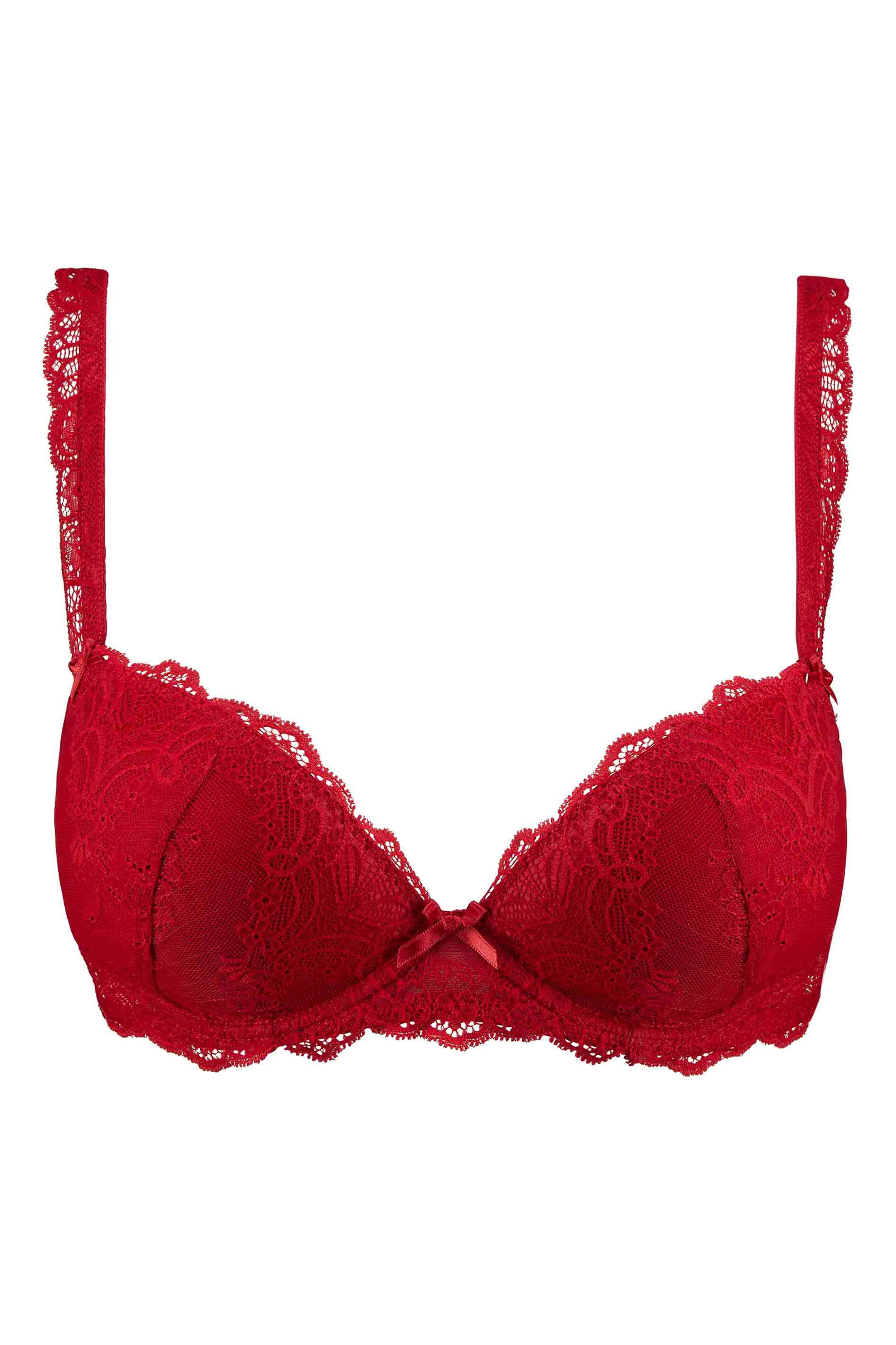 PLUNGE BRA - IRRESISTIBLE RED / fs
