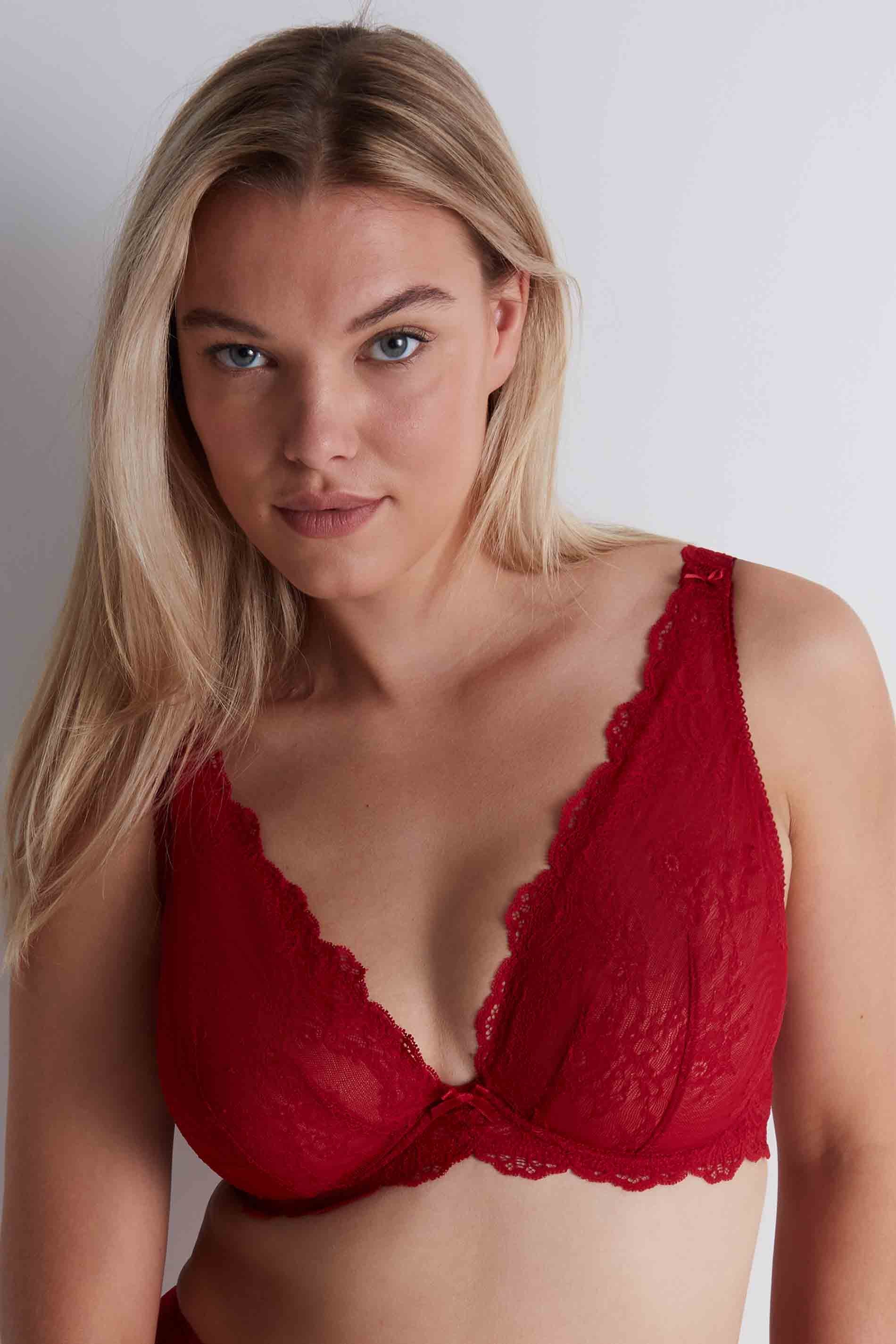 TRIANGLE BRA - IRRESISTIBLE RED / detail01