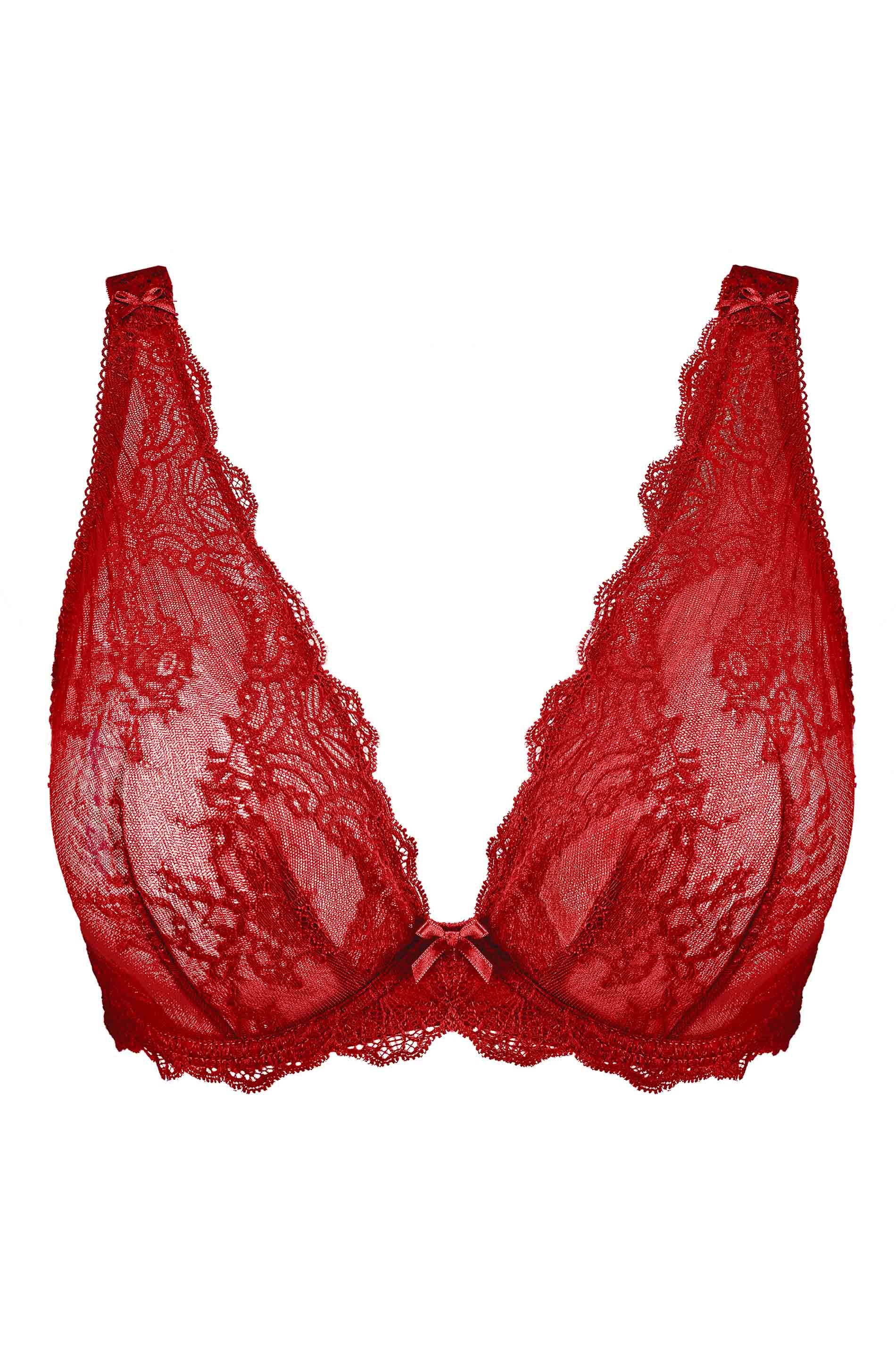 TRIANGLE BRA - IRRESISTIBLE RED / fs
