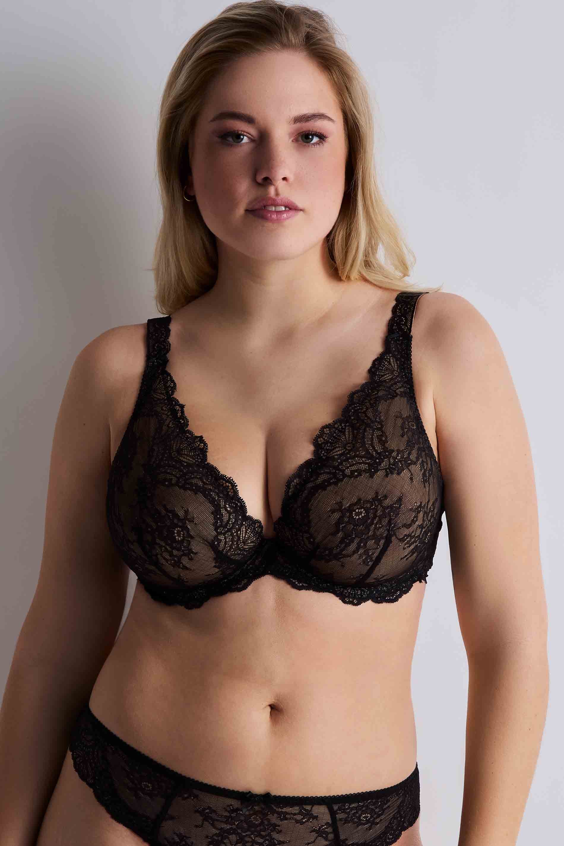 TRIANGLE BRA - NOIR / front