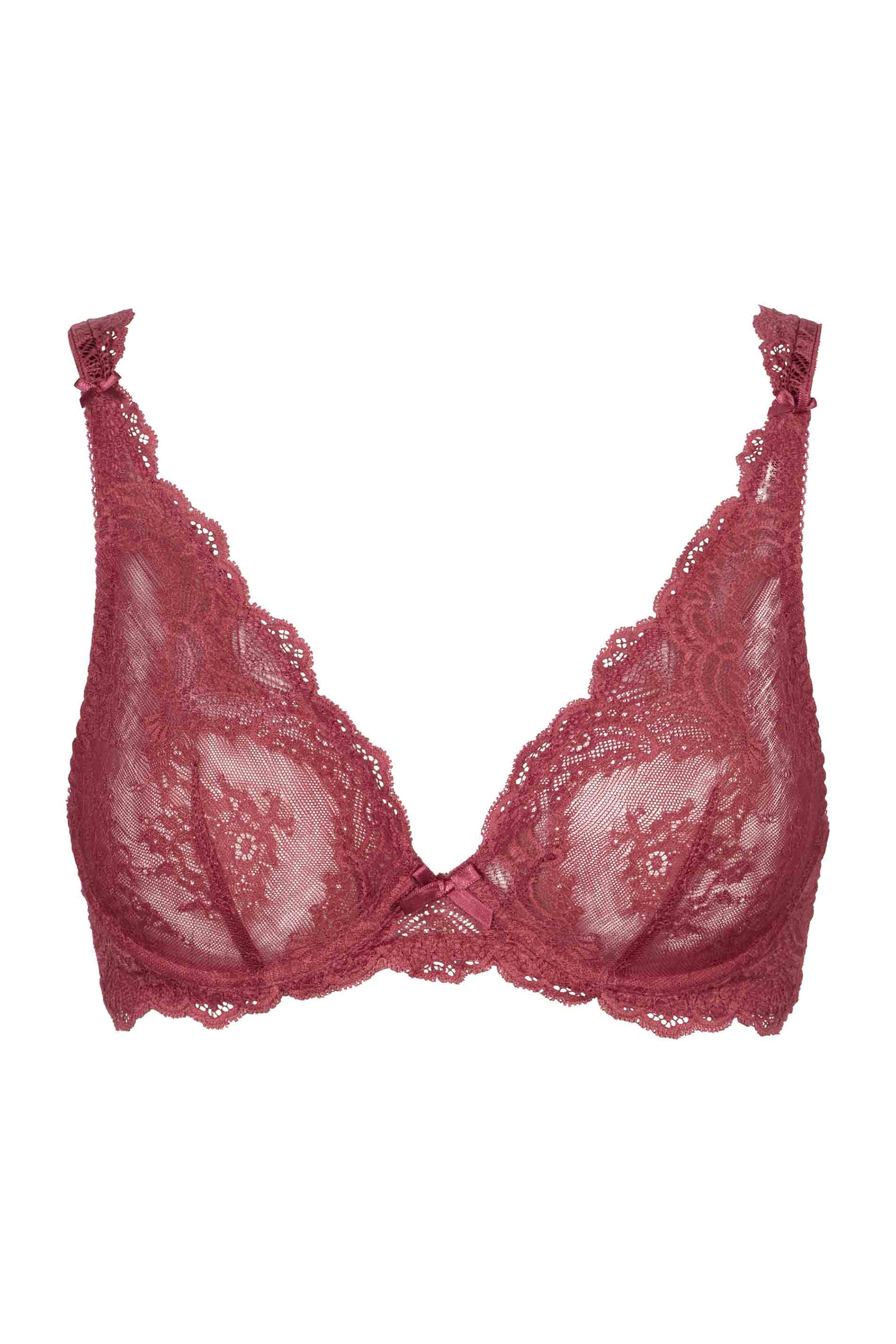 TRIANGLE BRA - MULBERRY / fs