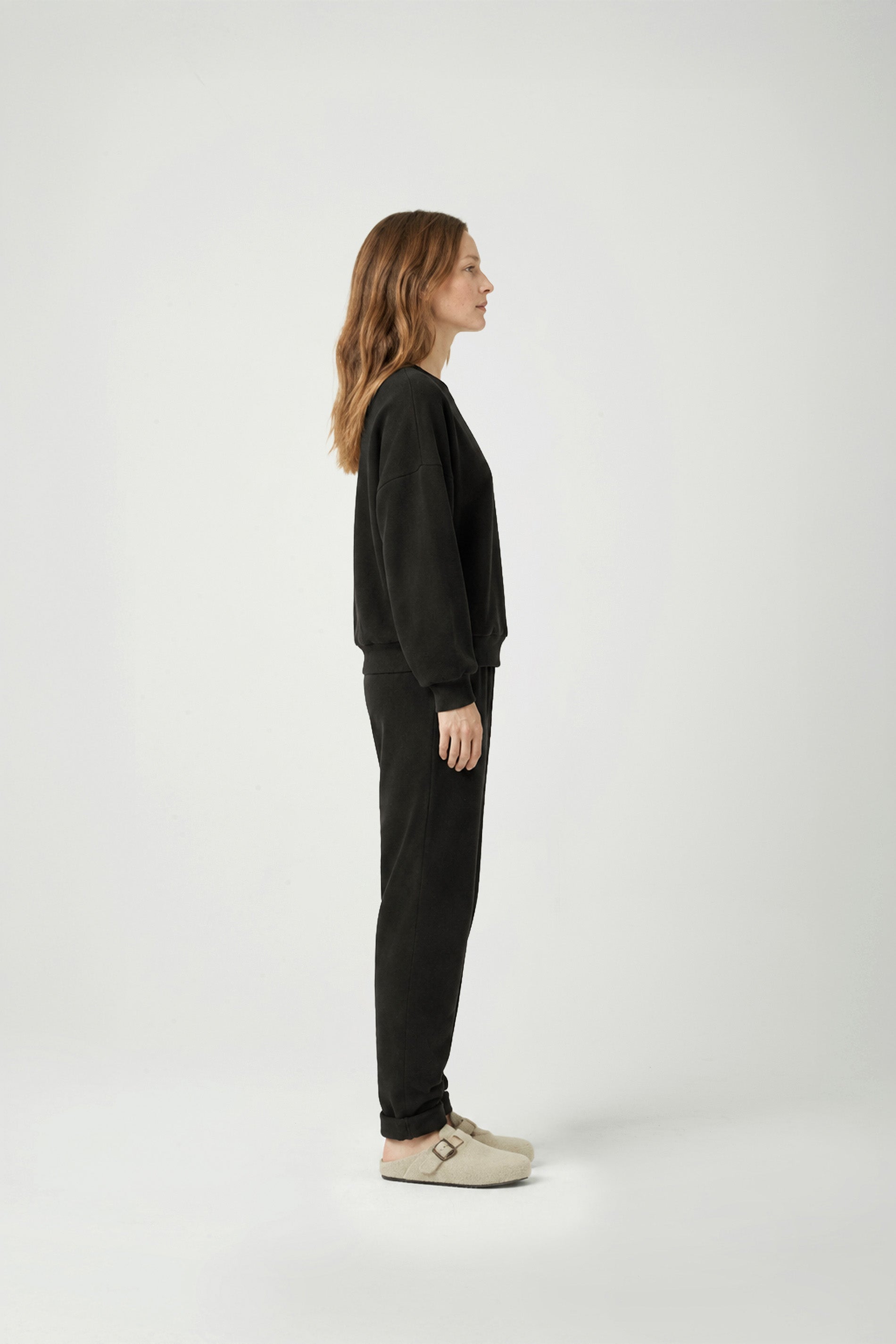 Women's top knitted - BLACK