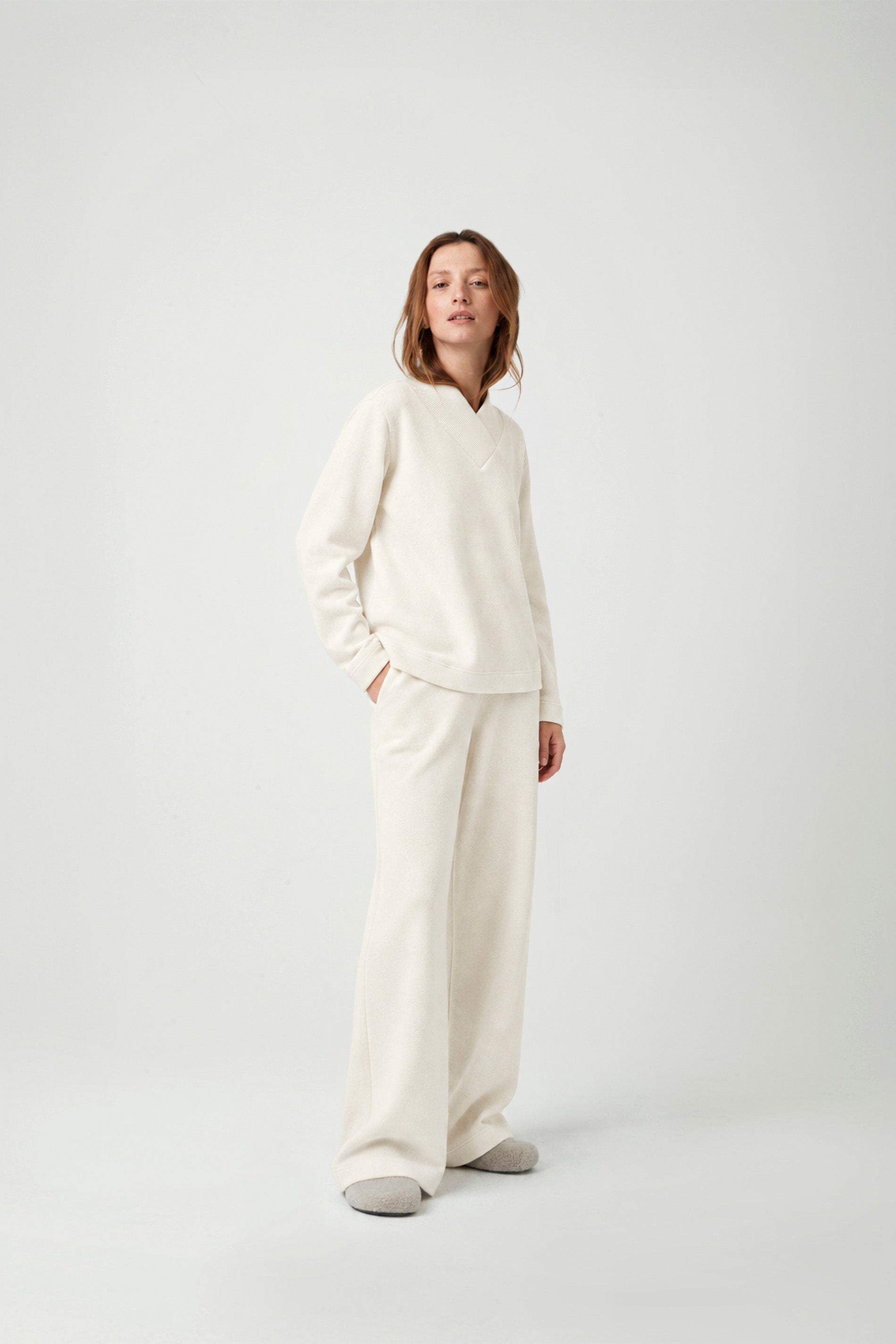 Women's pyjama knitted - IVORY