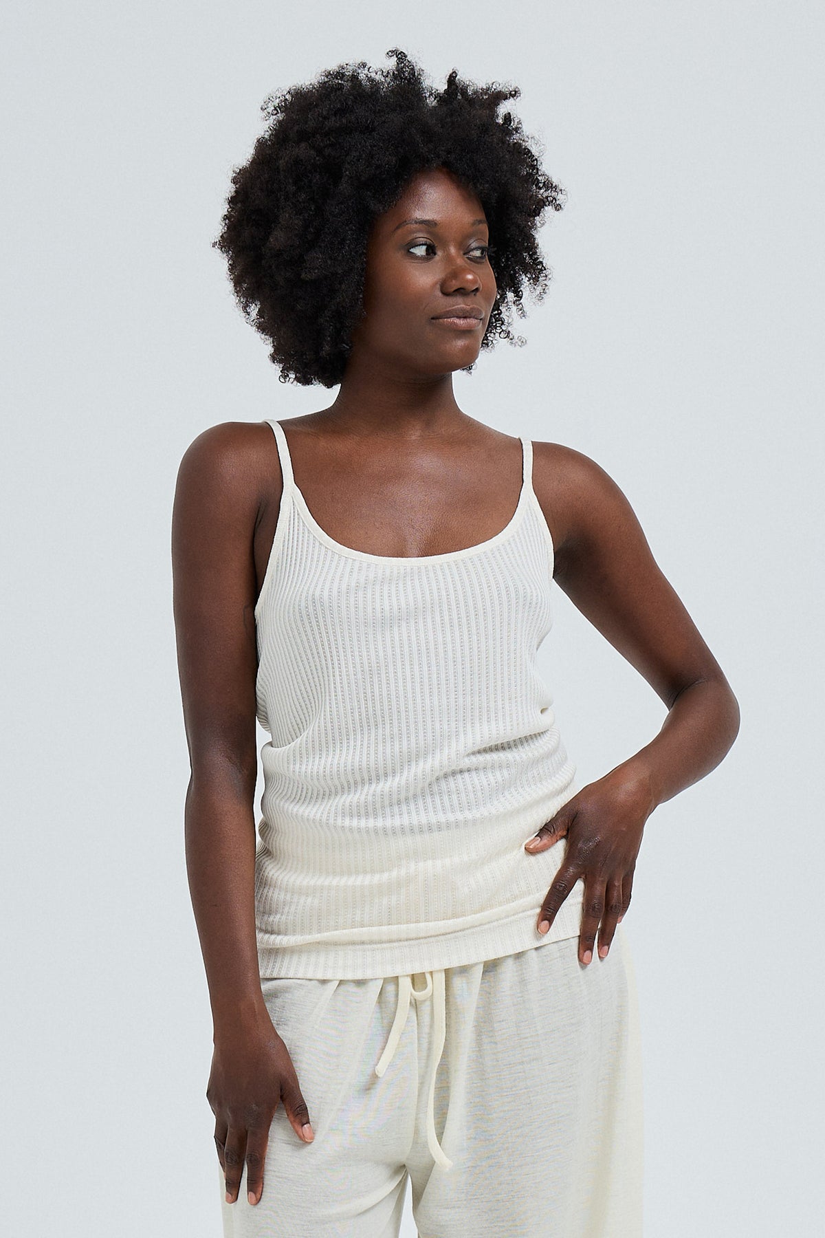 Strap Top Silky Silvia - off-white