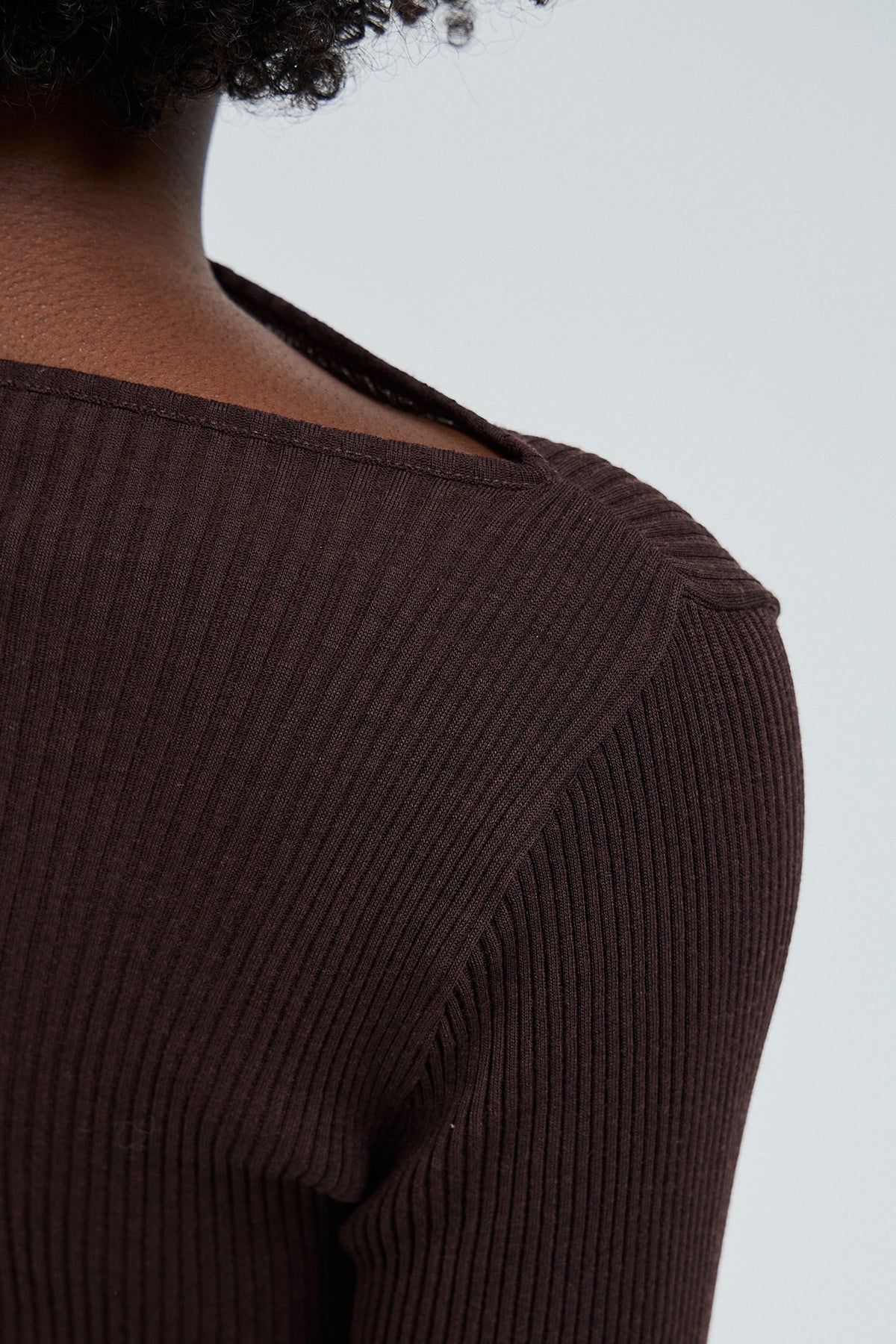L/S T-Shirt Elegante - dark brown