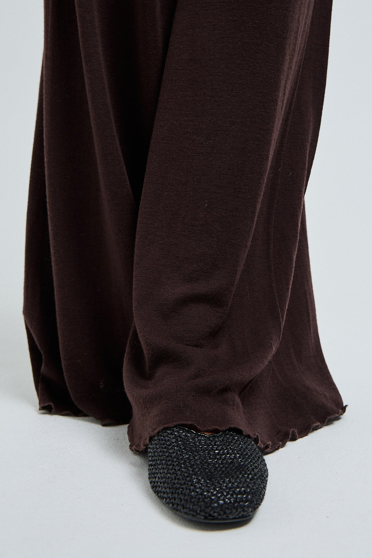 Pants Woolen Barbera - dark brown
