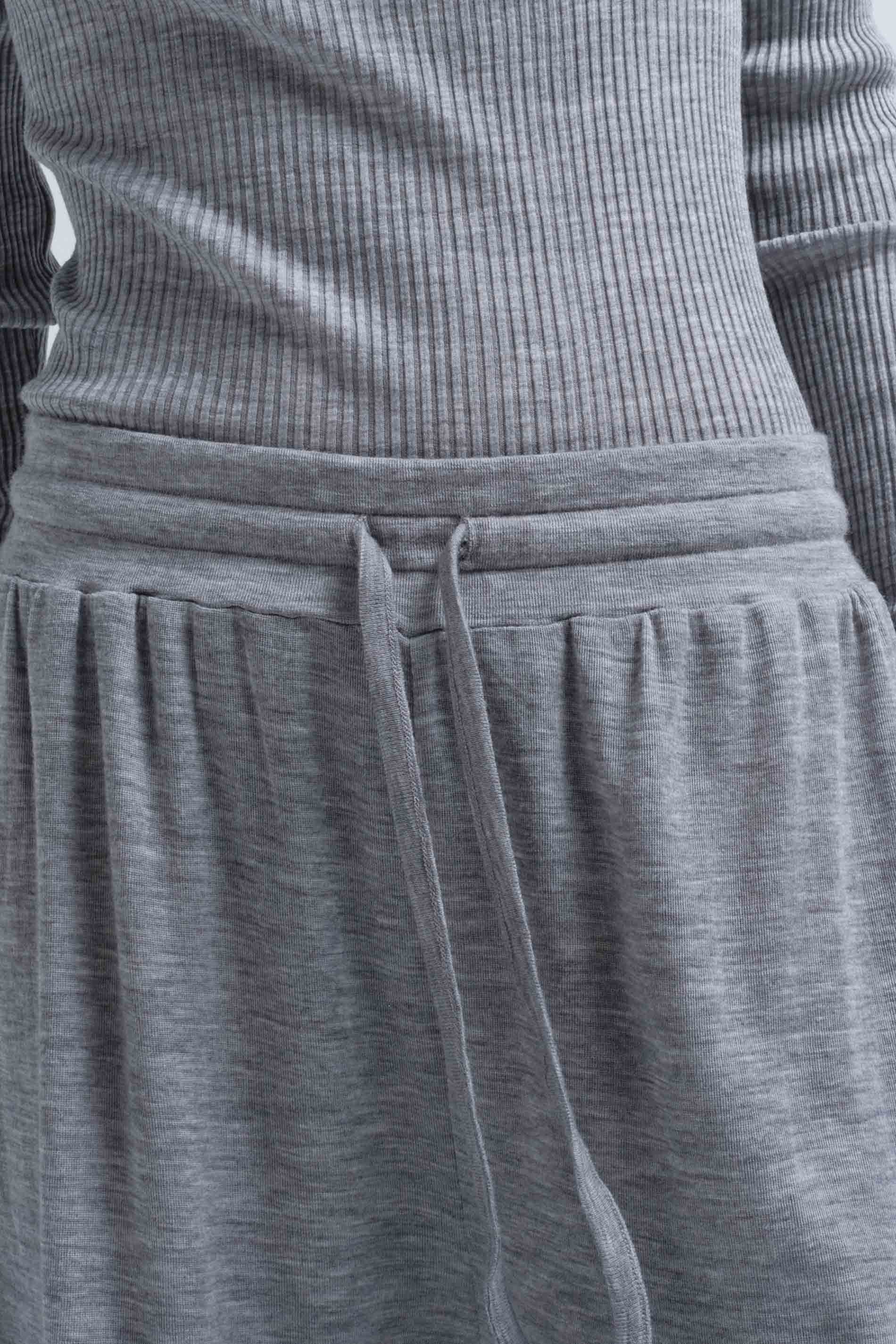 Pants Woolen Barbera - grey melange