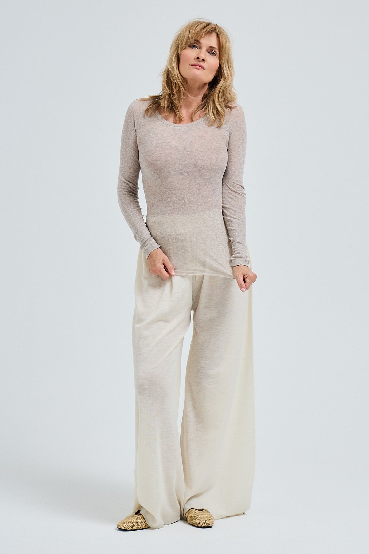 L/S T-Shirt Elvira - desert melange
