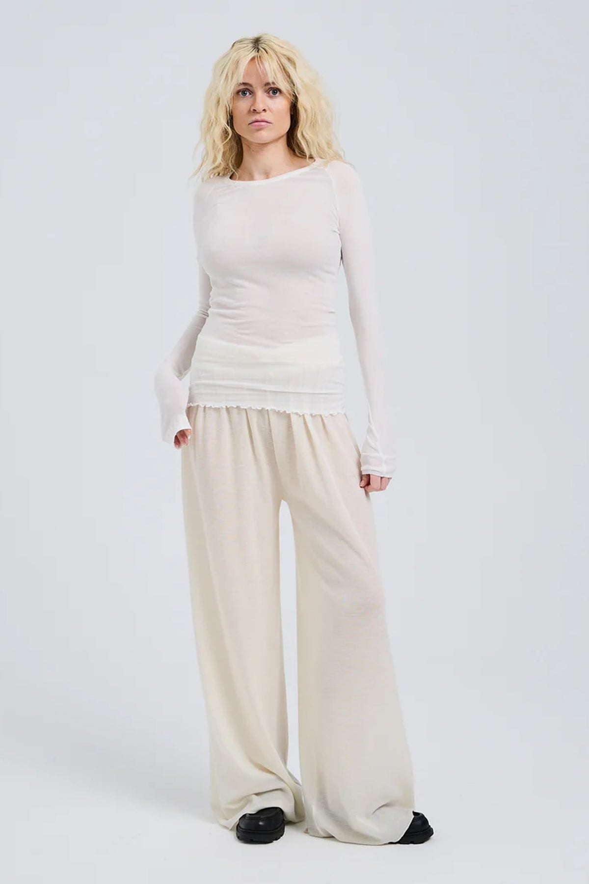 L/S T-Shirt Elvira - off-white