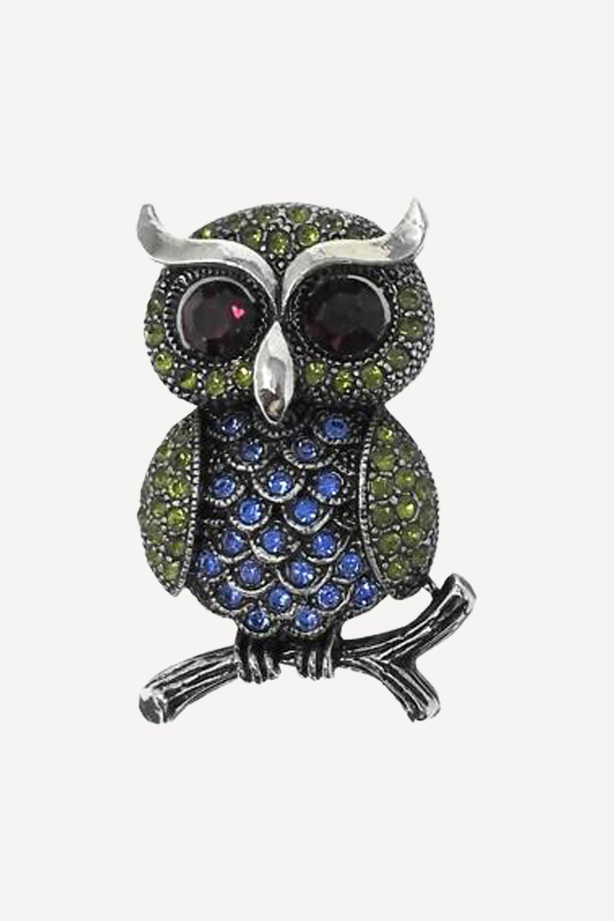 Brosche Eule - multicolor